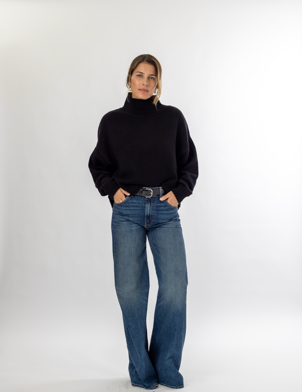 Devon Turtleneck in Black