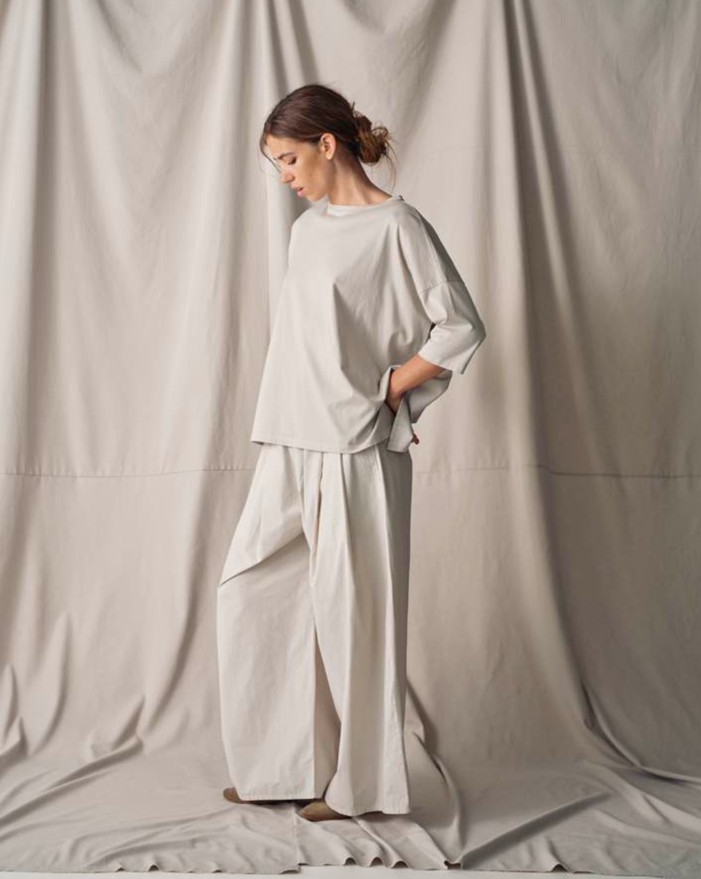 Panta Dalla Clara Pant in Avorio