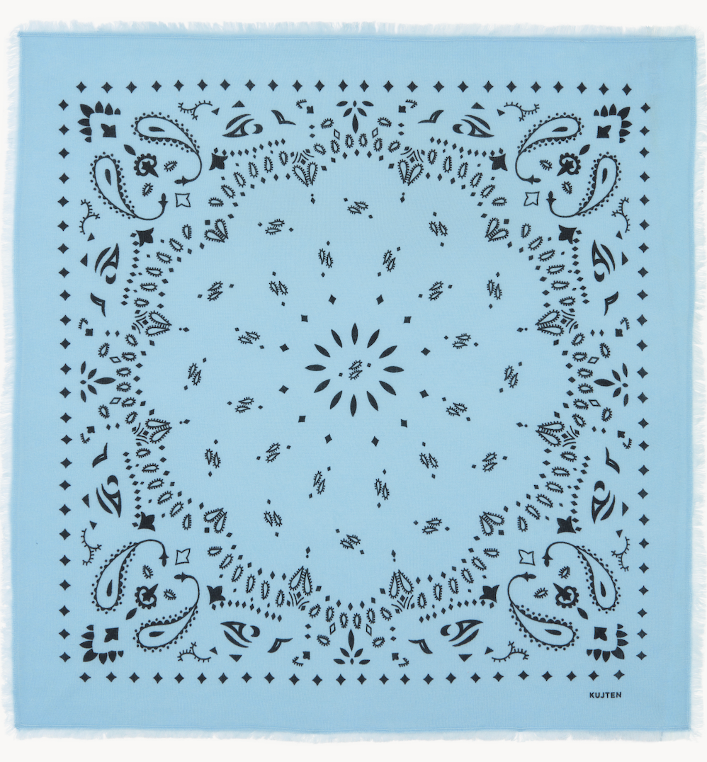Hachiko Bandana Scarf in Blue Zephir