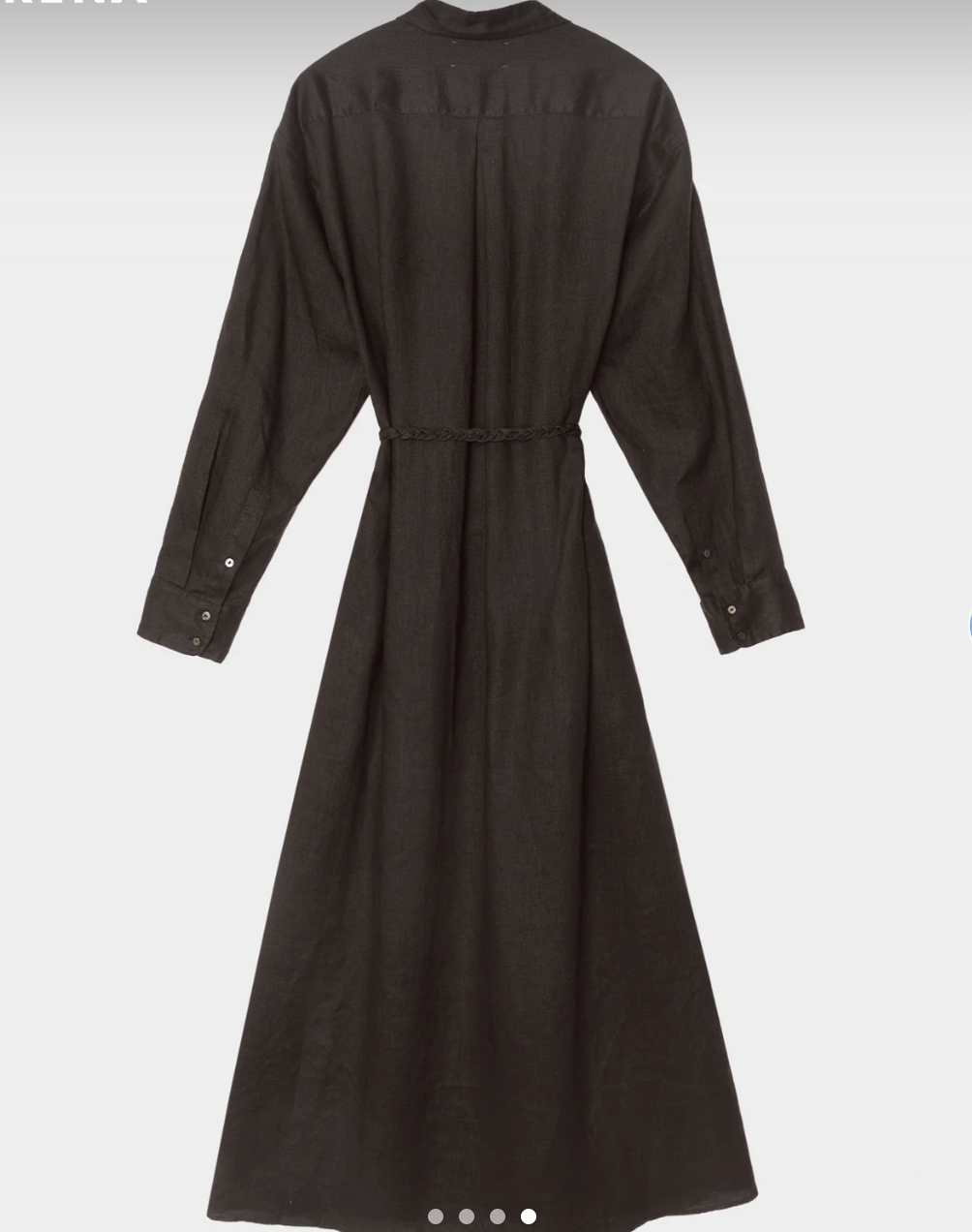 Hollie Linen Dress in Black