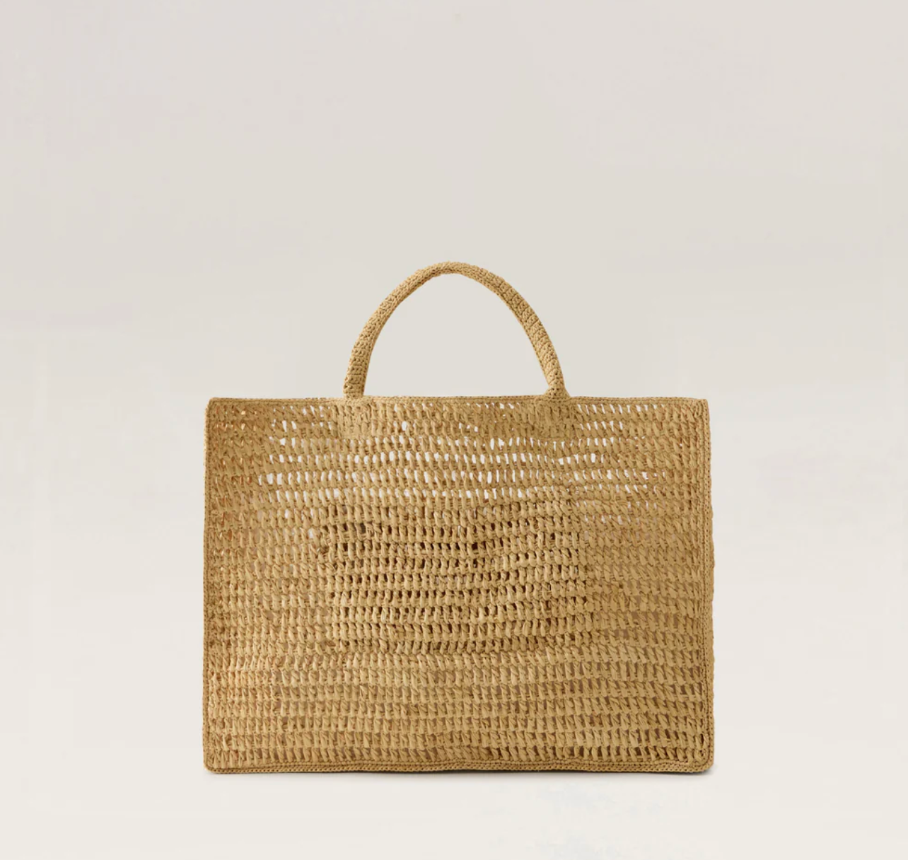 Anika Rafia Crochet Tote in Natural