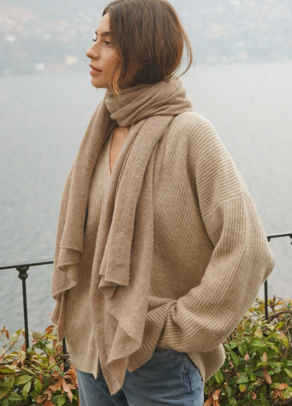 The Mathilda Cashmere Scarf in Rye