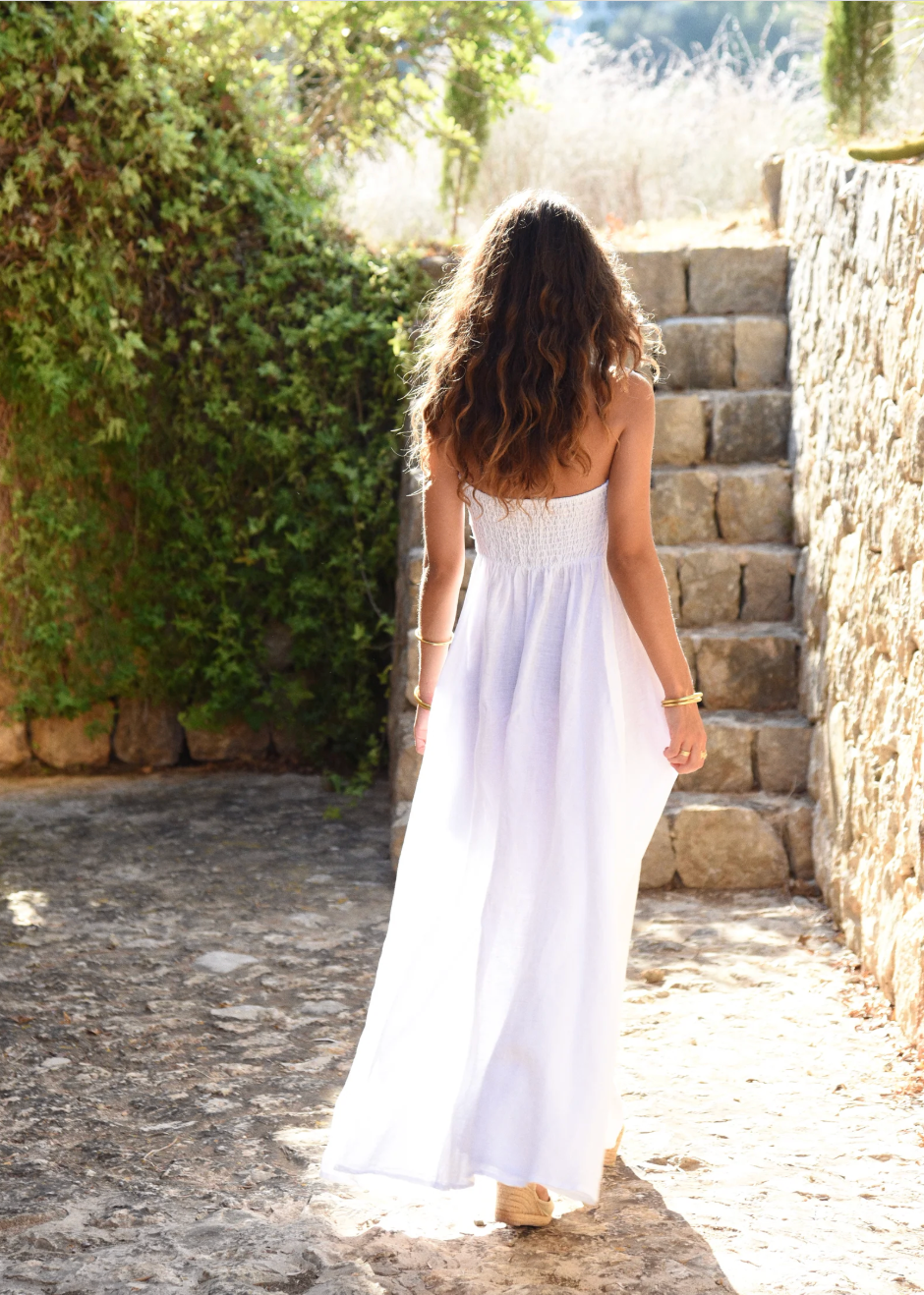 The Lola Dress in Blanco