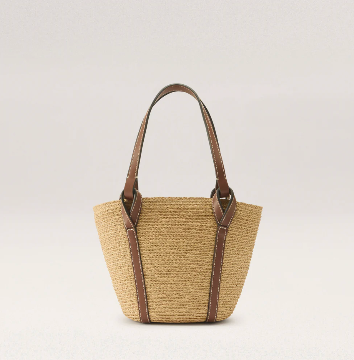 Bisou Print Basket in Natural