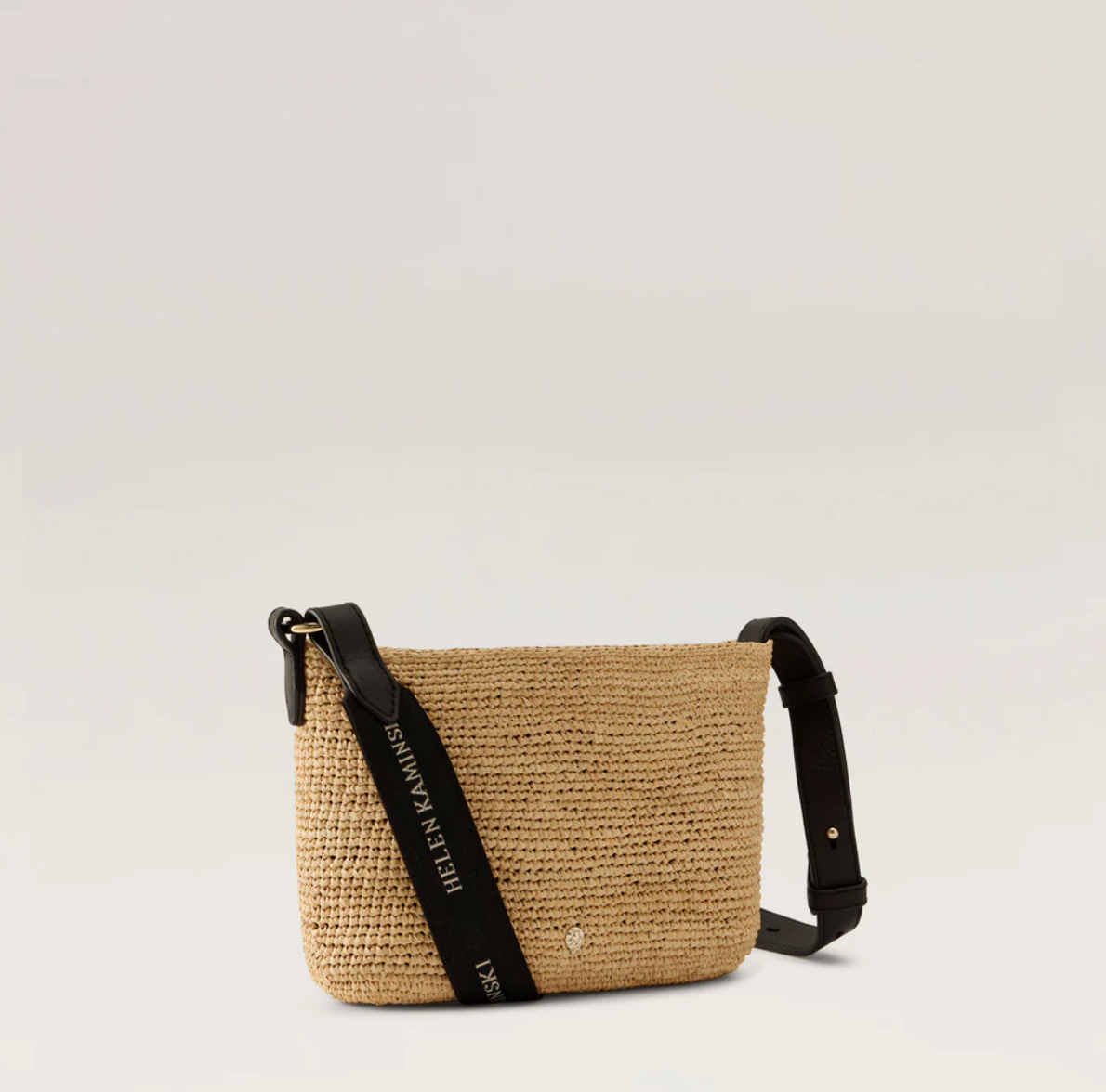 Nalin Raffia Crochet Crossbody in Natural
