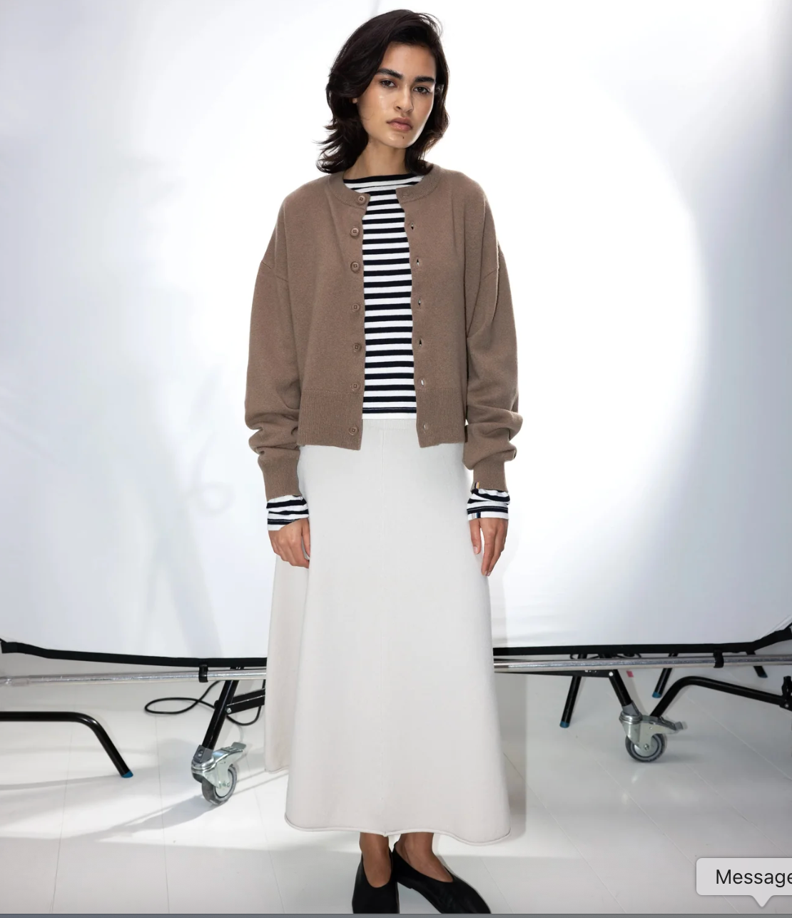 n°498 Grace Skirt in Bone