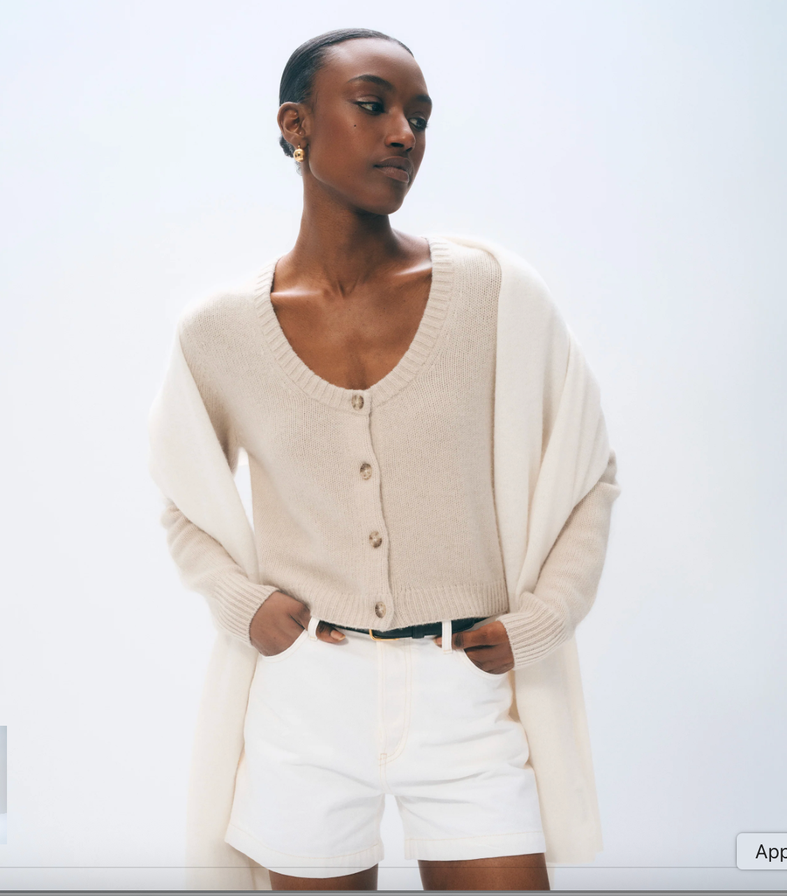 Cashmere Travel Wrap in Soft White