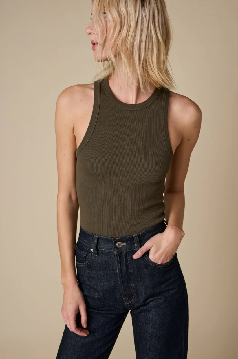 Not So Basic Tank in Olive
