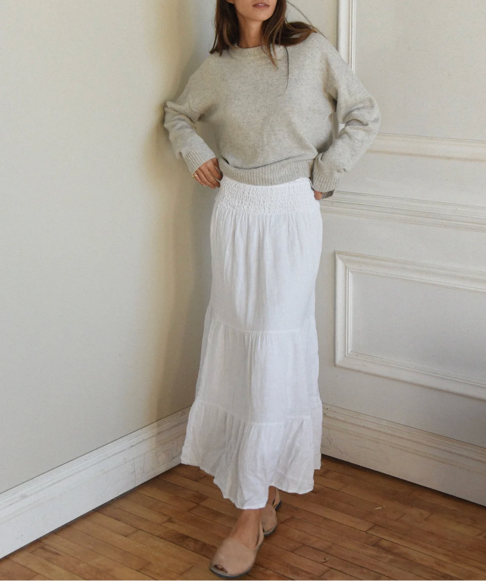 Florence Skirt in Blanco