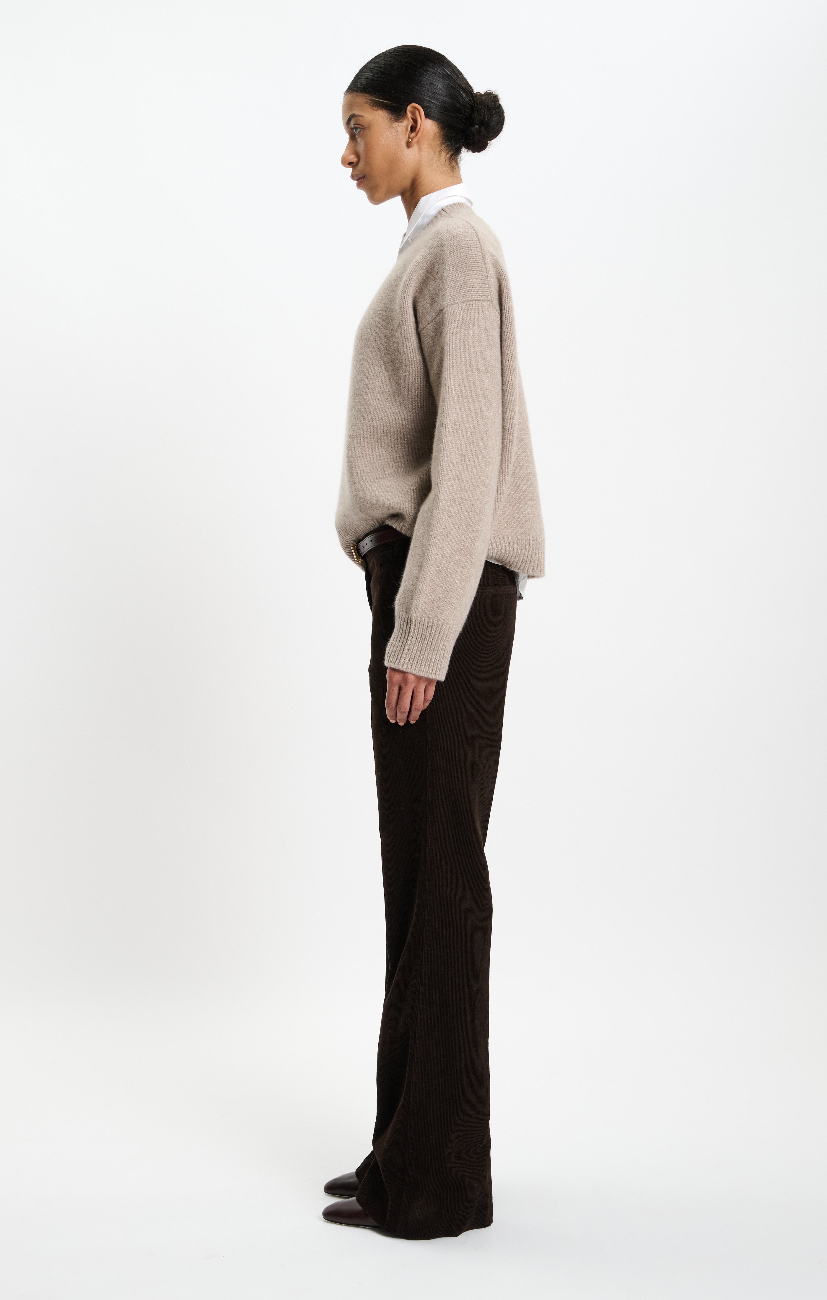 The Ivy Sweater in Beige Melange