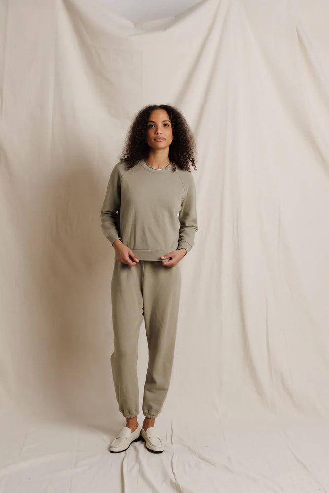 Johnny Terry Sweatpant in Speckled Dark Olive