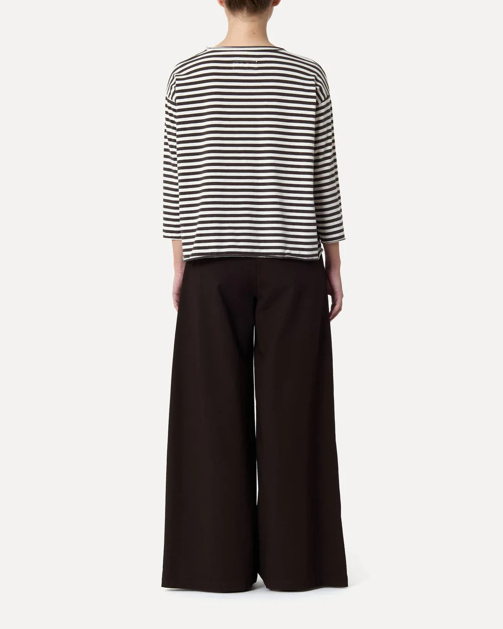Maglia Teresa Striped Jersey in White/Brown (Last One Available, Size 2)