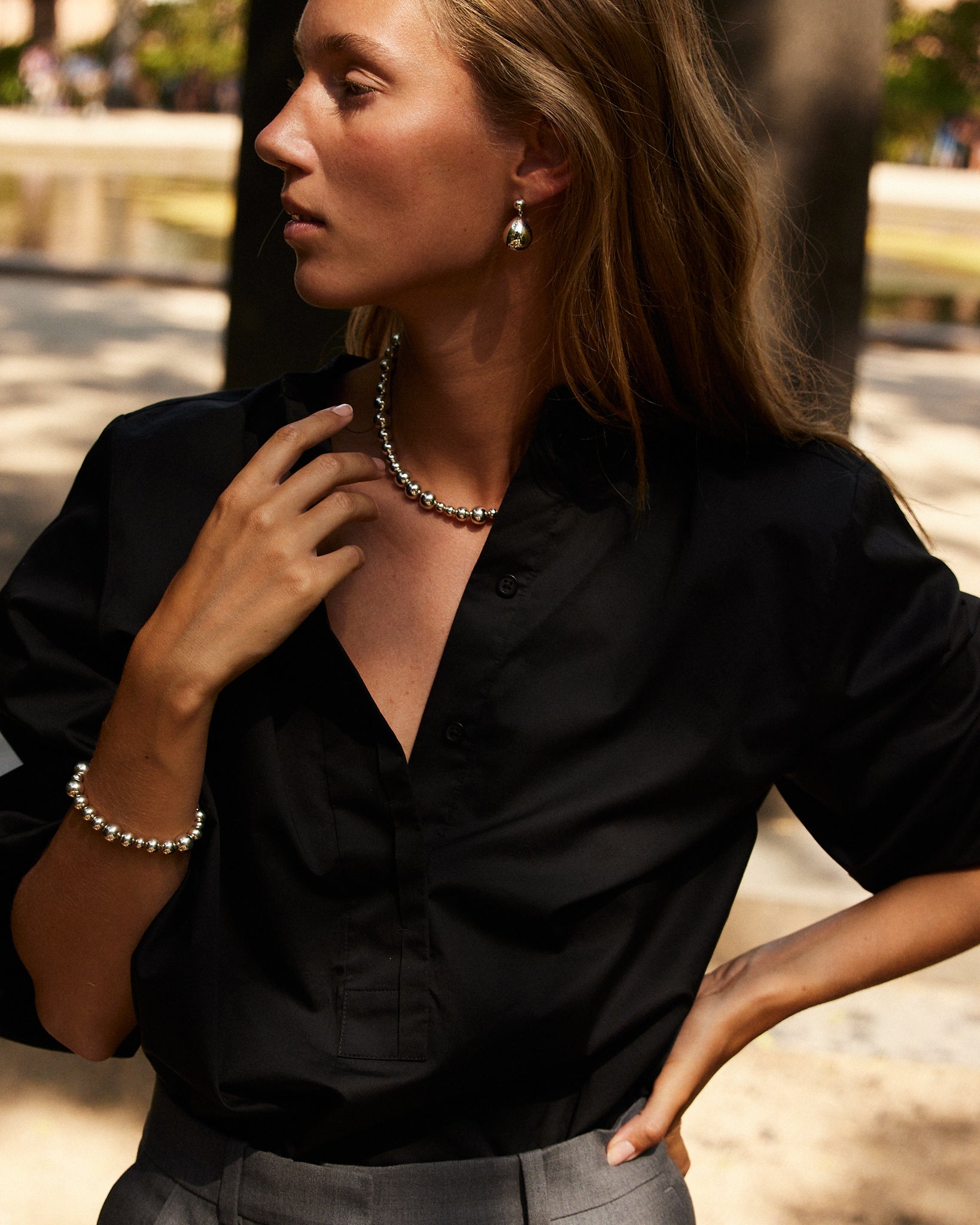 The Elly Necklace in Silver