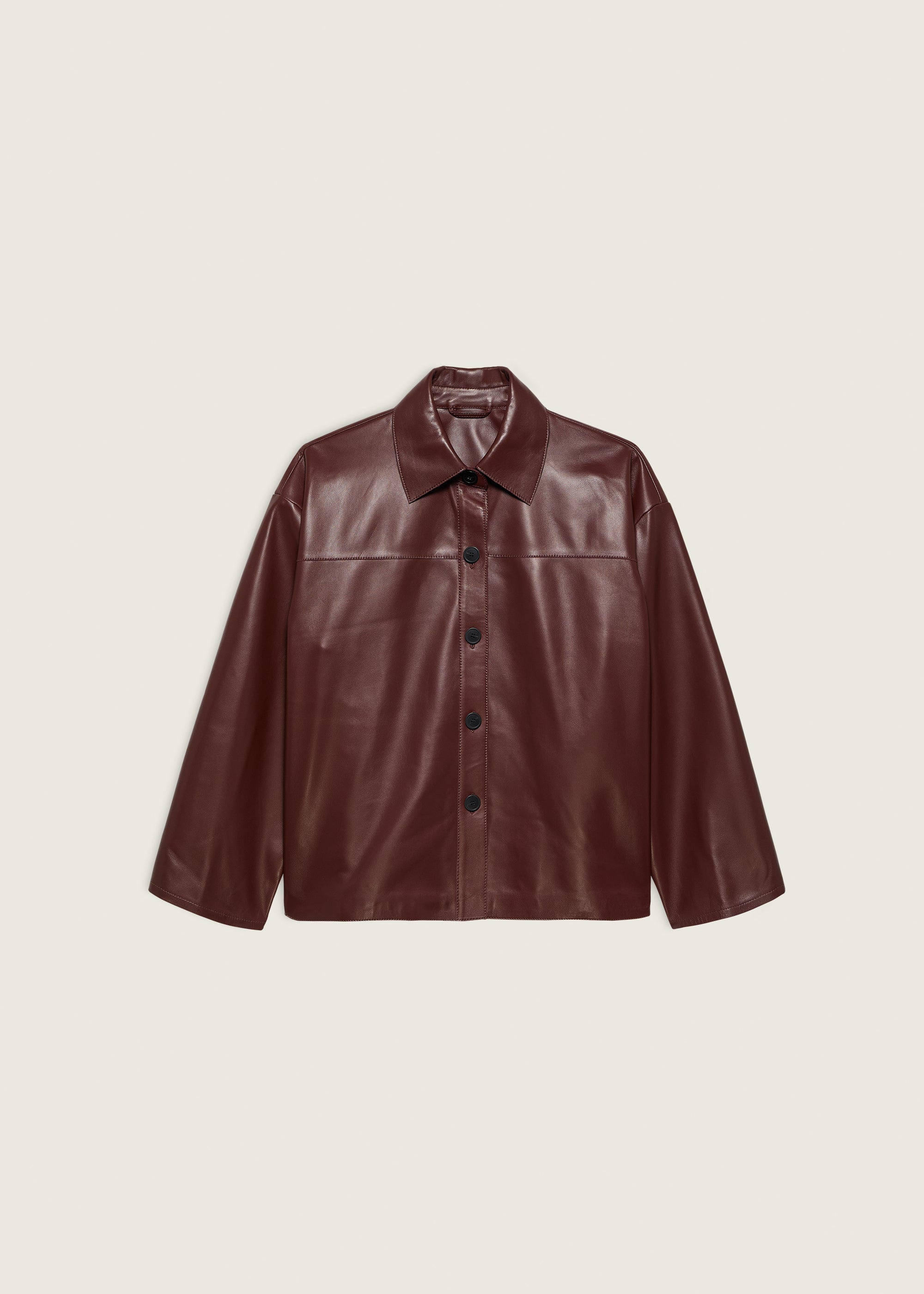 FENNA | Lamb Butter Jacket in Mahogany