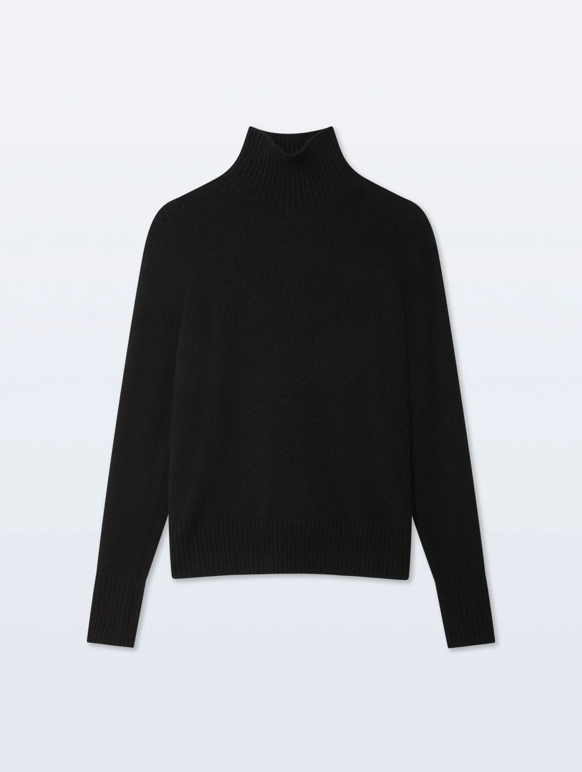 Oversized Cashmere Standneck Sweater in Black
