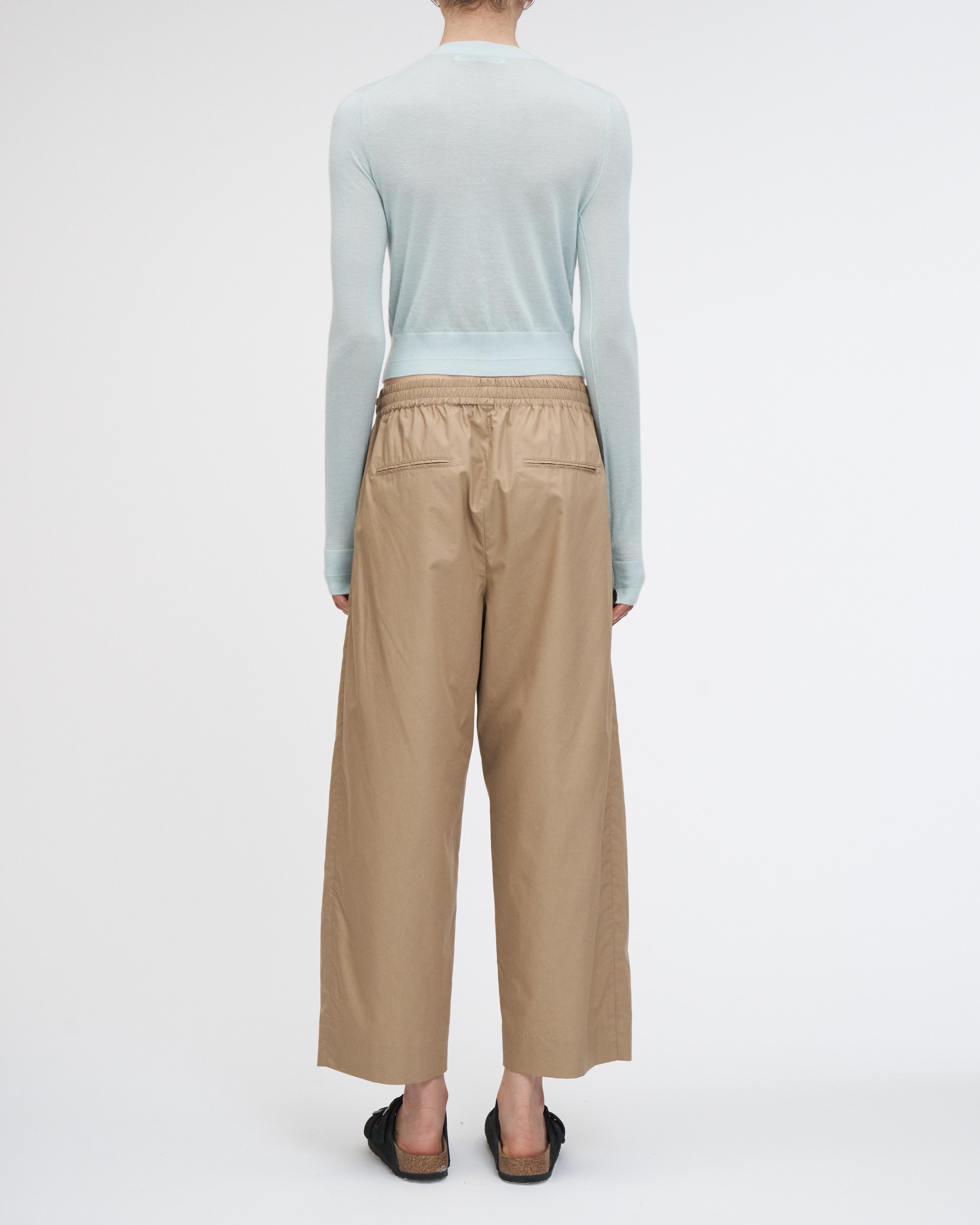 Drawstring Pleat Front Pant