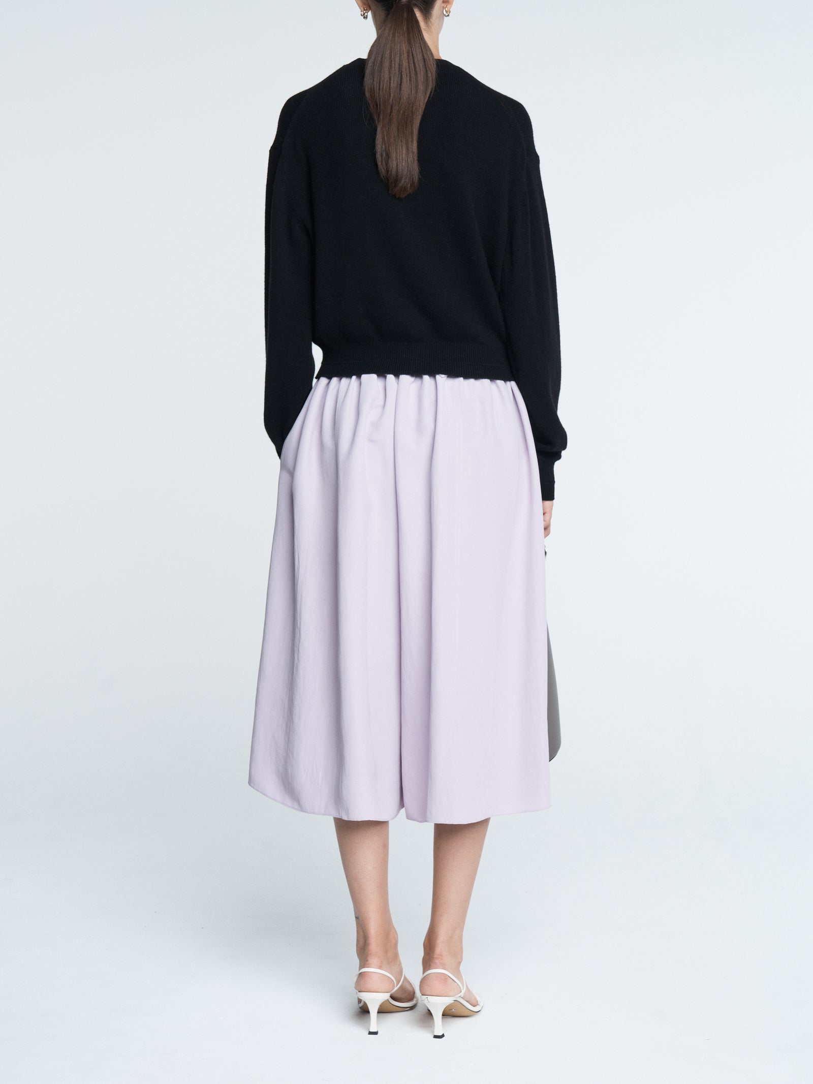 Tiny Button Cardigan in Black