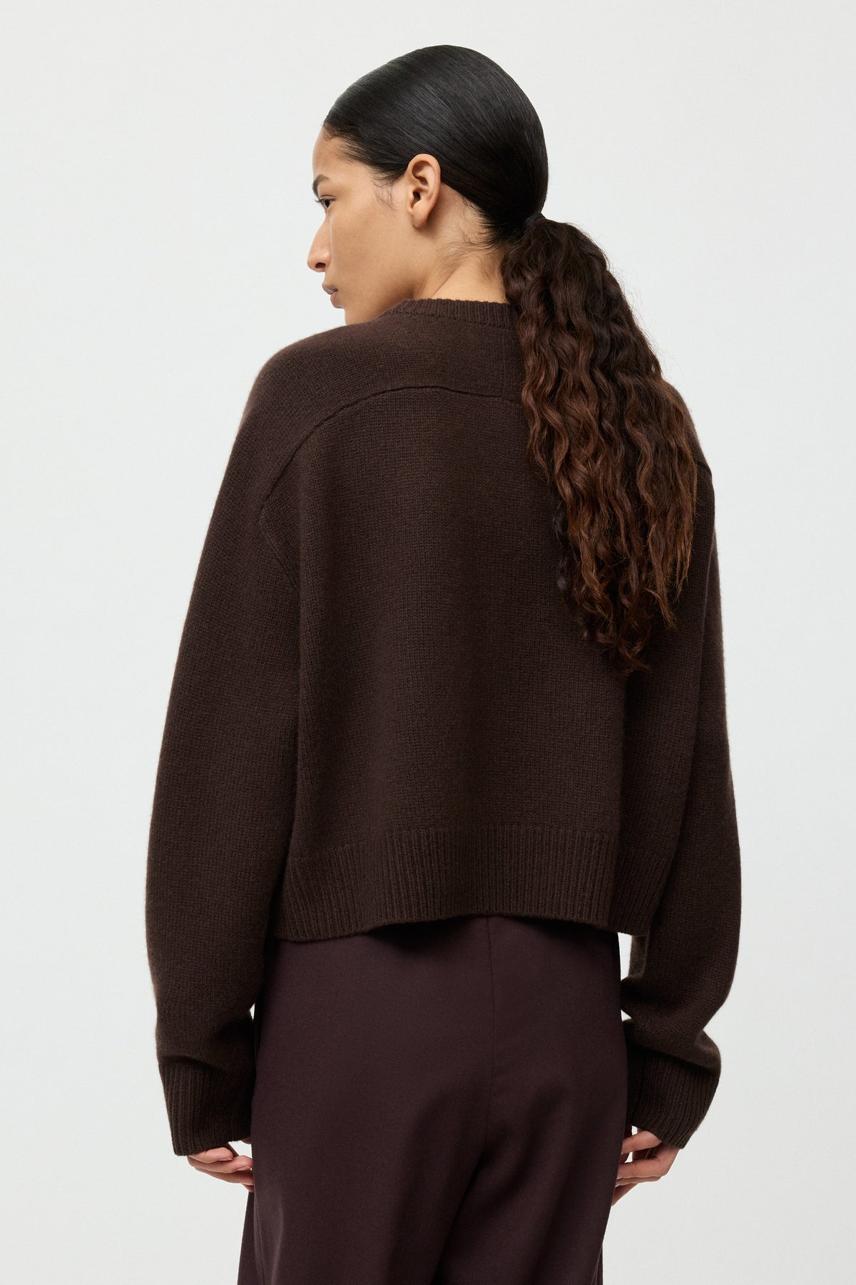 Cashmere Crew in Mocha