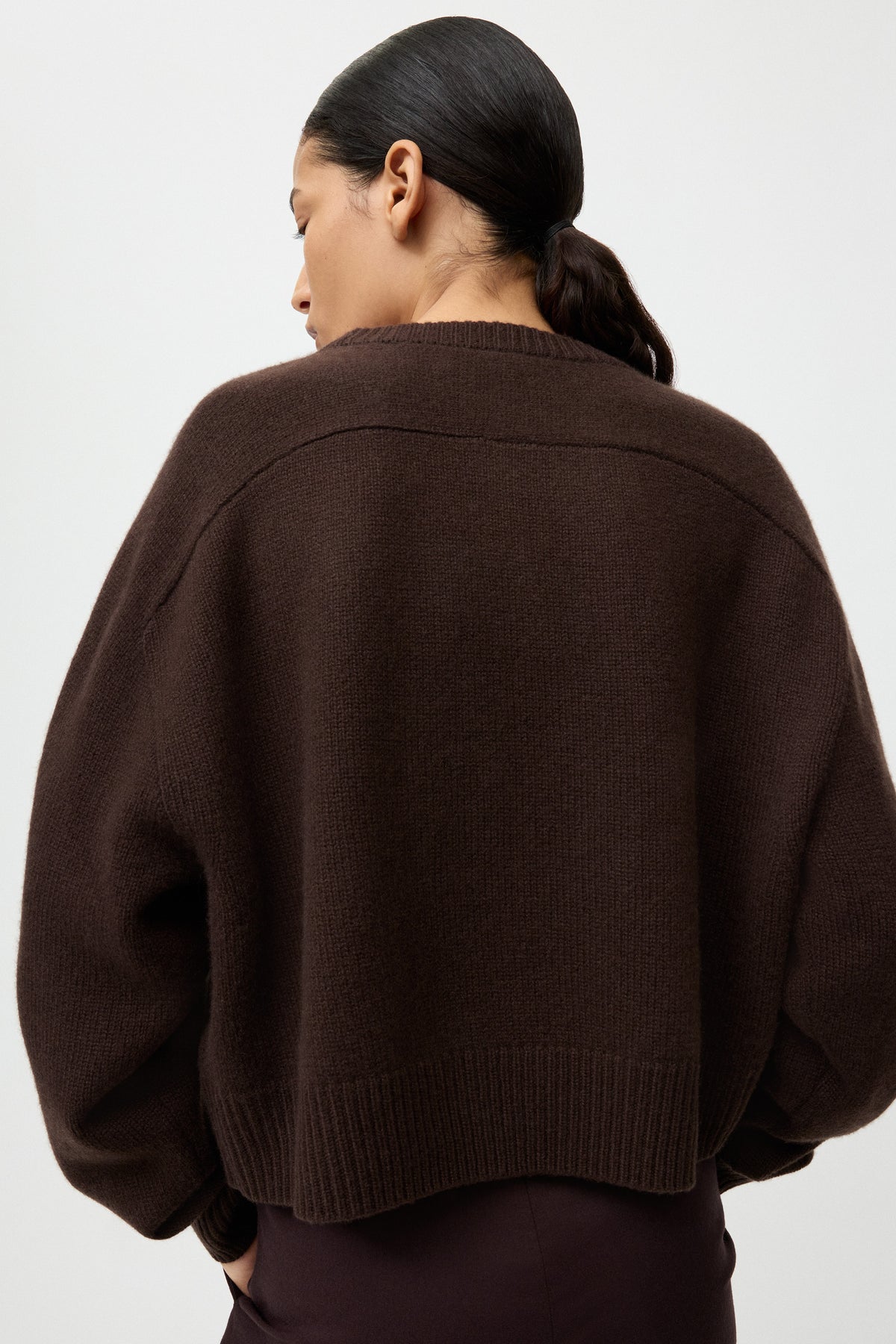 Cashmere Crew in Mocha