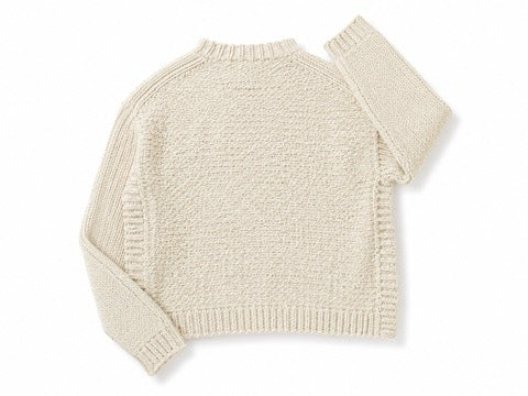 Helena Cropped Double Pocket Cardigan in Gardenia