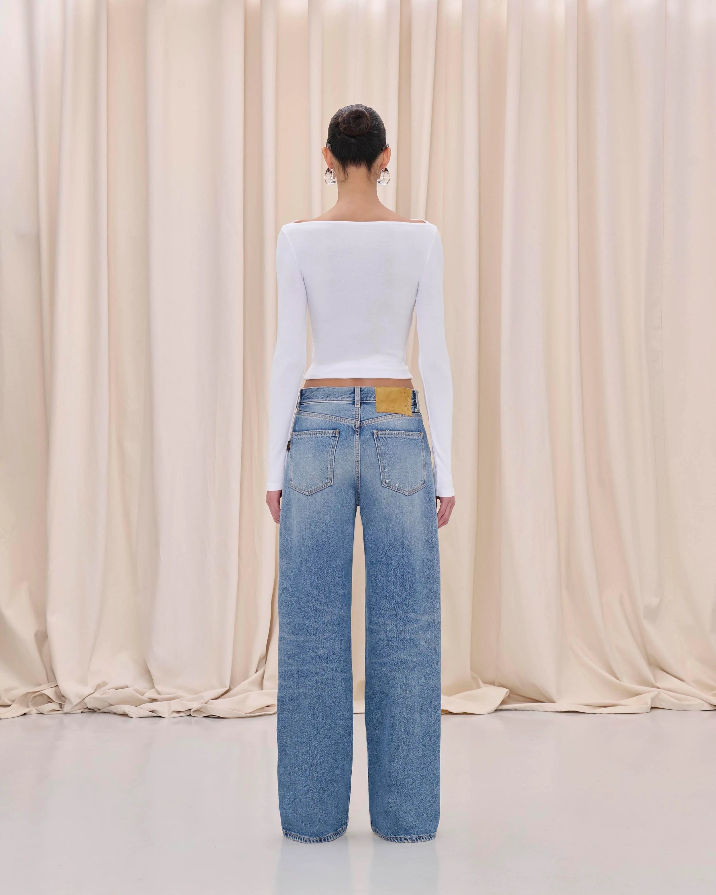 Korea Denim Pant in Nordic Blue