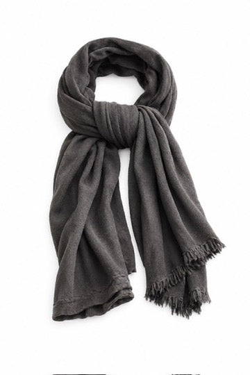 Classic Weight Cashmere Scarf 710 in Marten Brown