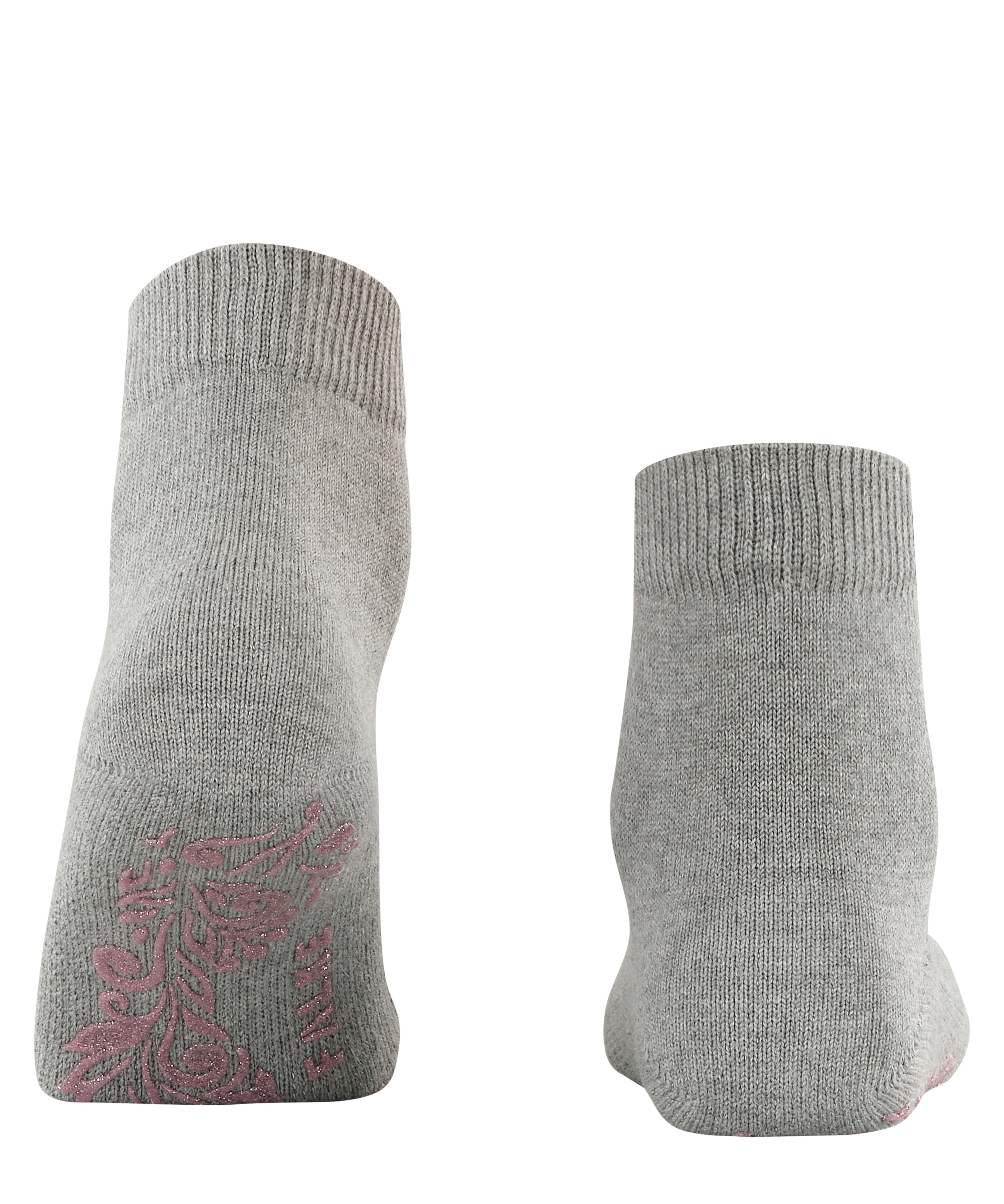 Light Cuddle Pads Socks in M. Grey Melange