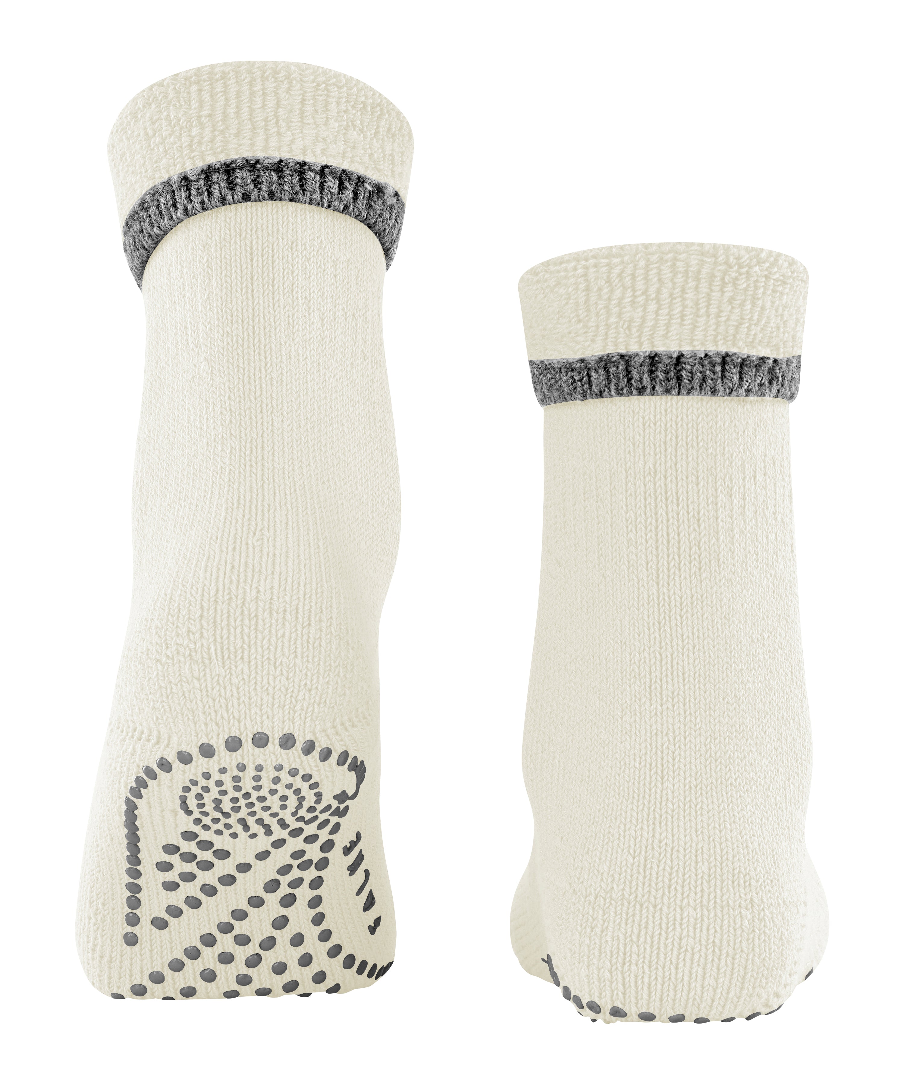 Cuddle Pads Socks in White/Grey