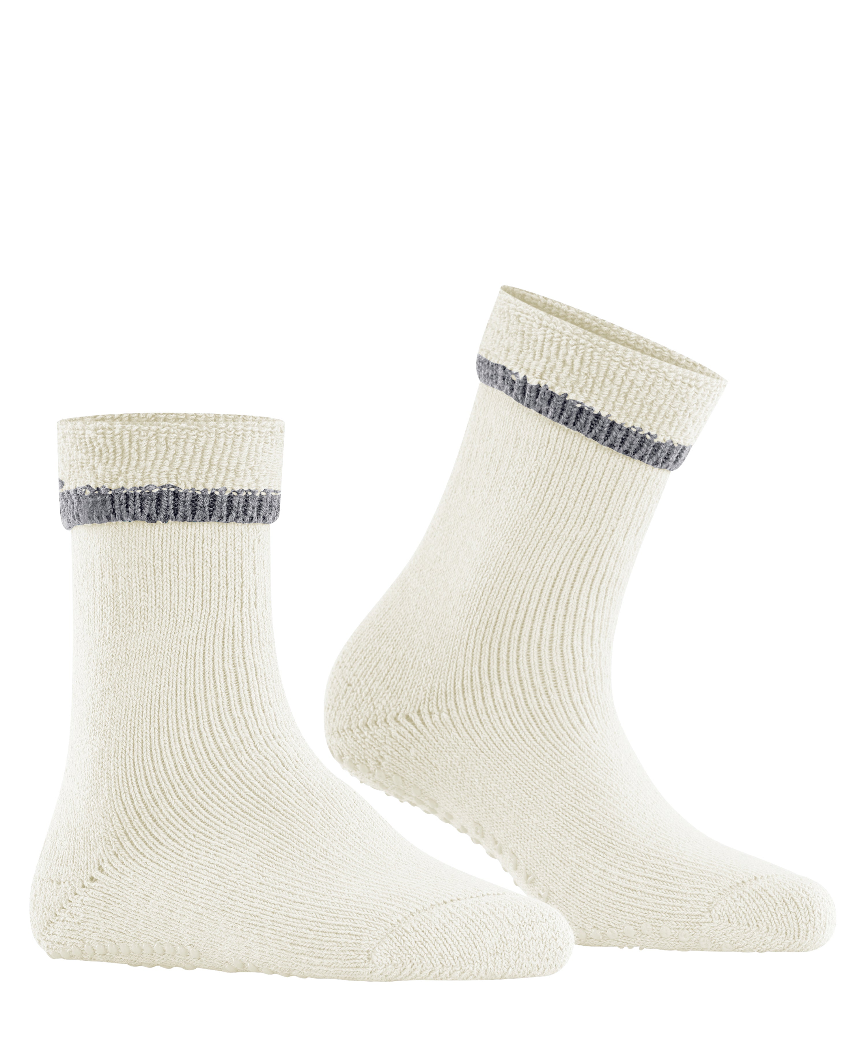 Cuddle Pads Socks in White/Grey
