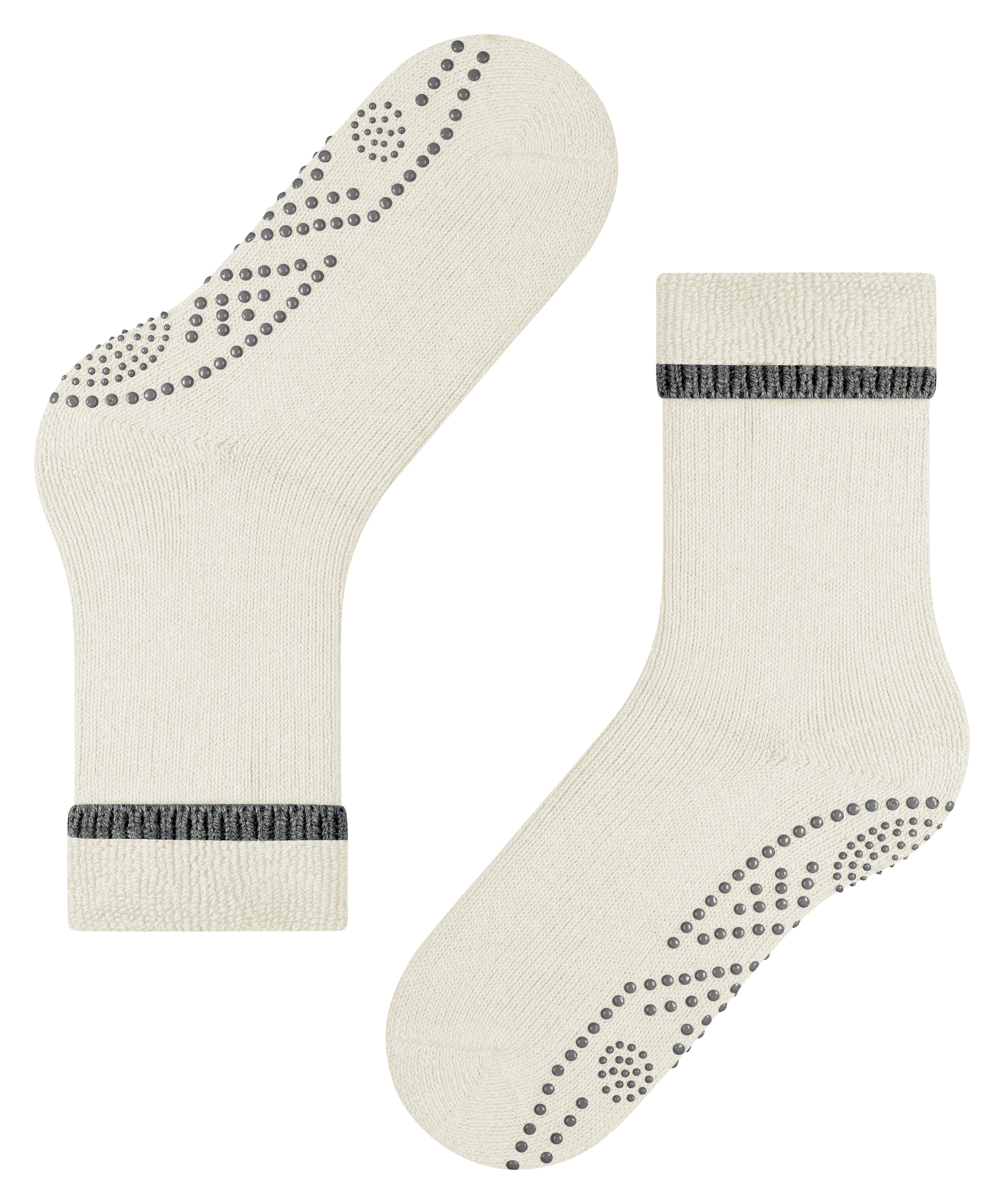 Cuddle Pads Socks in White/Grey