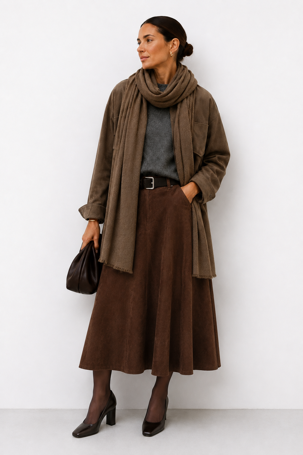 Botto Giuseppe Pin 1876 in Cognac Heather Melange