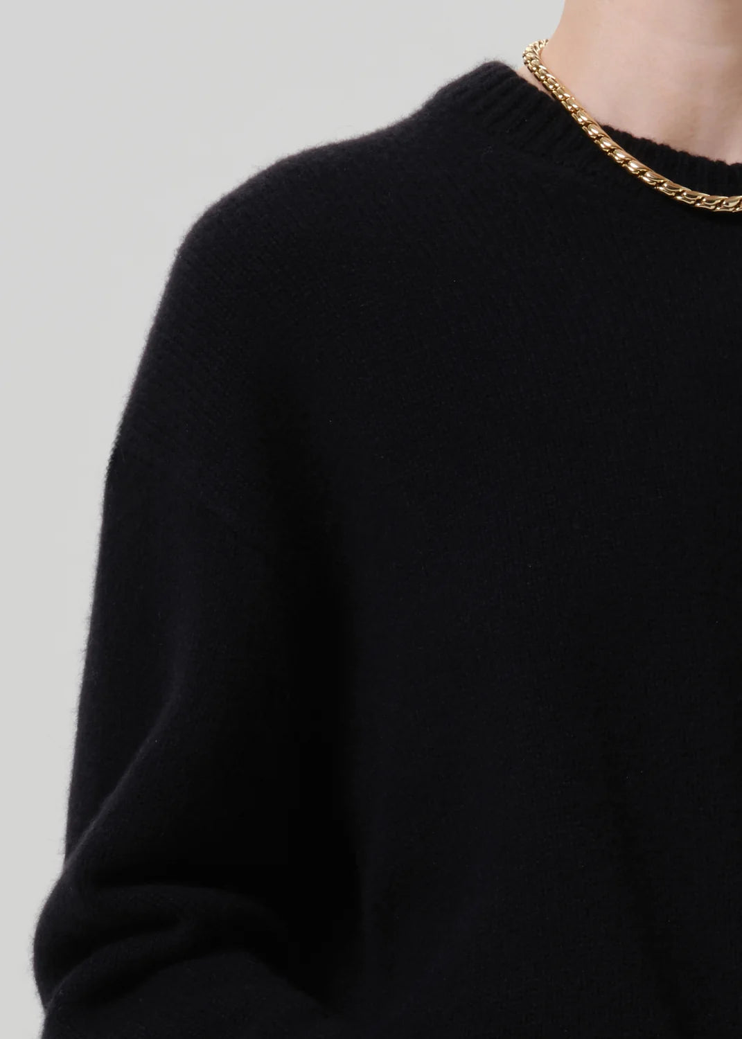 Freshman Crewneck Sweater in Black