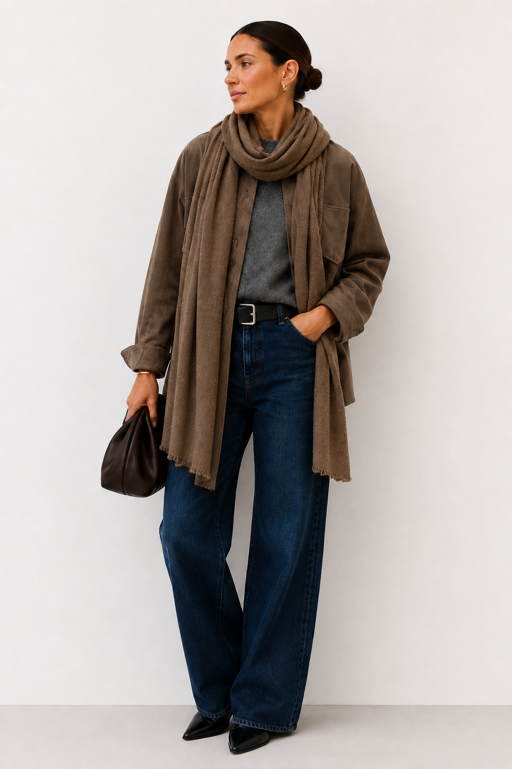 Botto Giuseppe Pin 1876 in Cognac Heather Melange