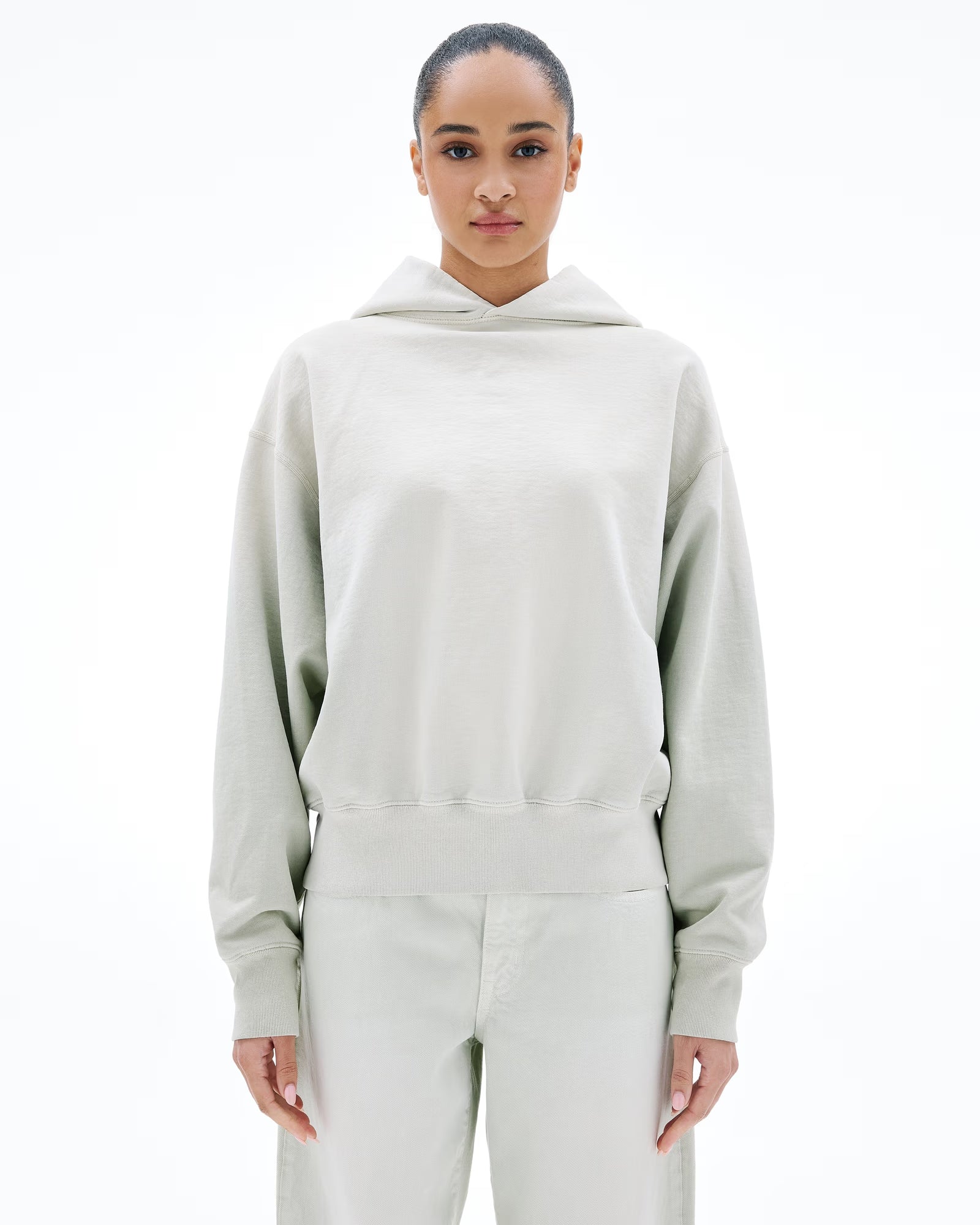 Cinch Hoodie in Vintage Aloe