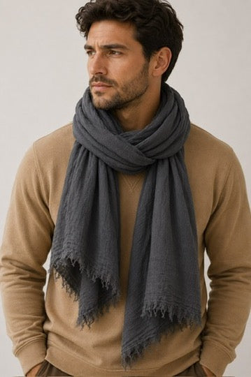 Cashmere Scarf 601 in Marten Brown