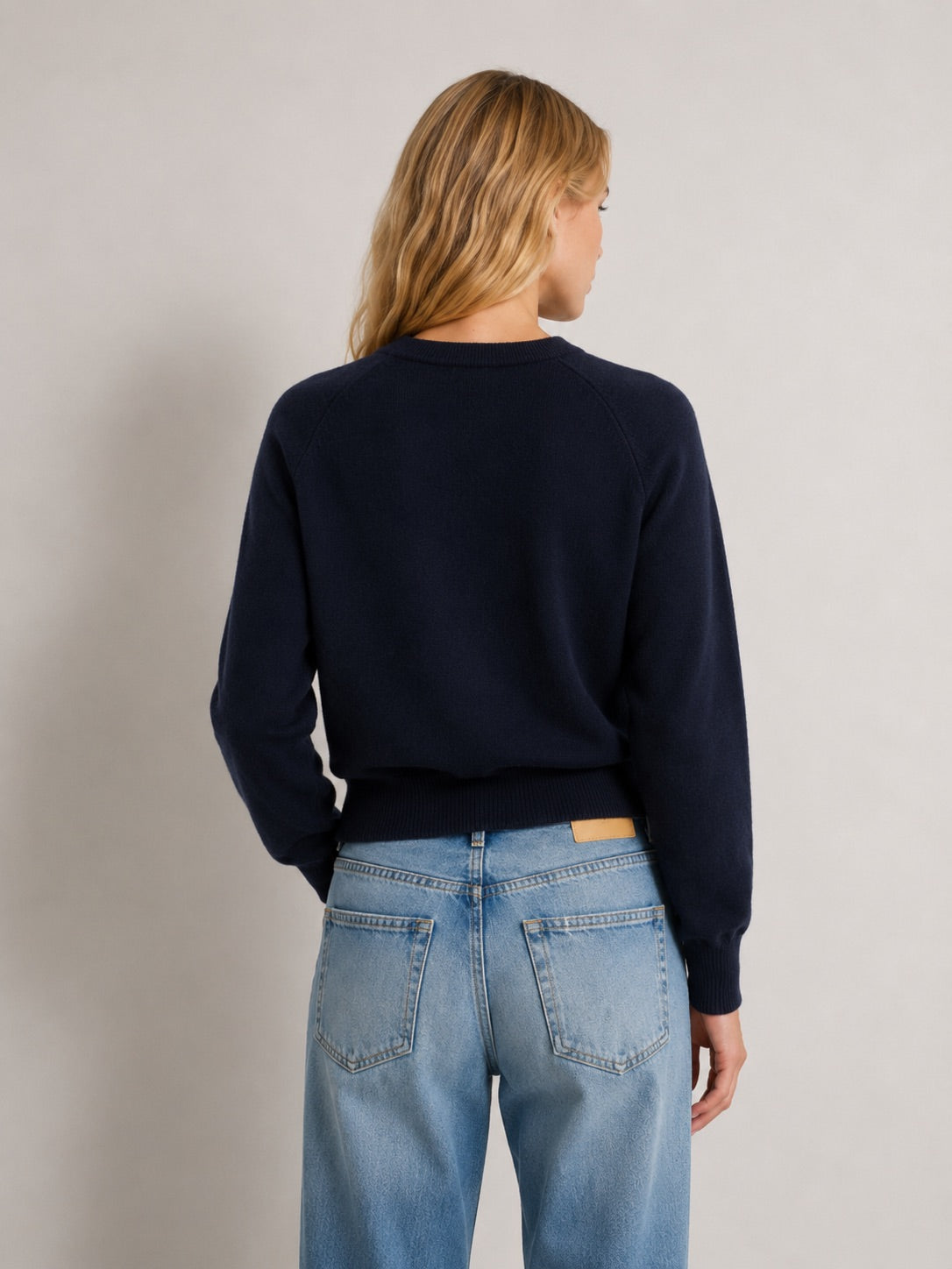Crew Neck Sweater in Deep Night