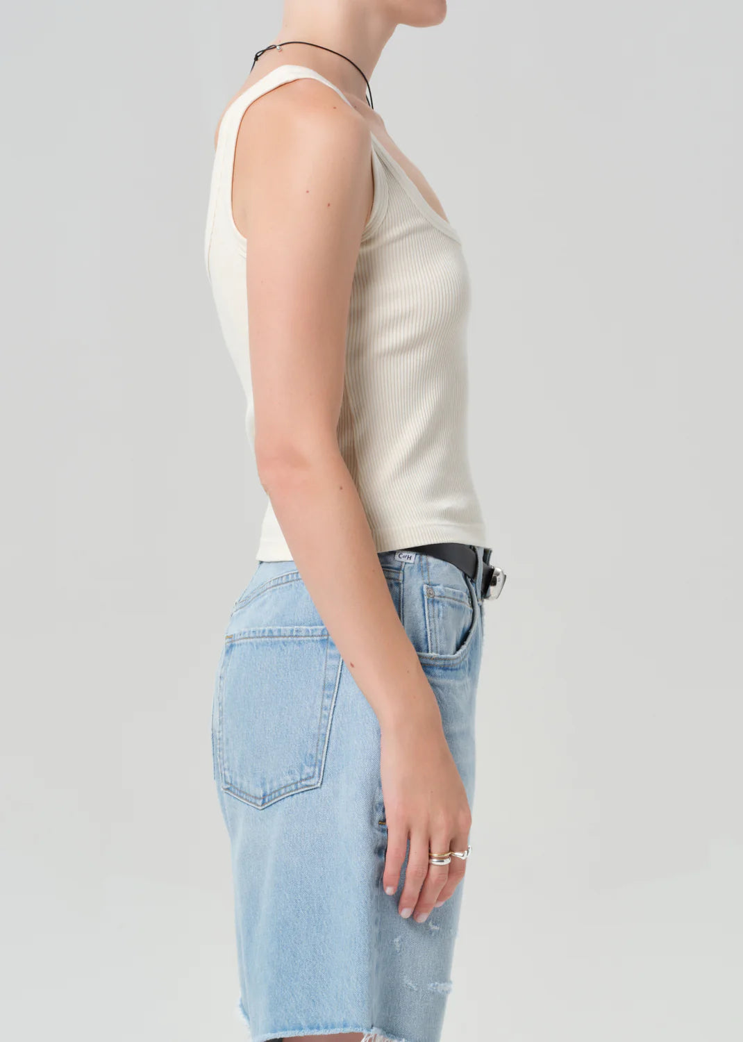 Faye Tank in Pashmina (Off White)