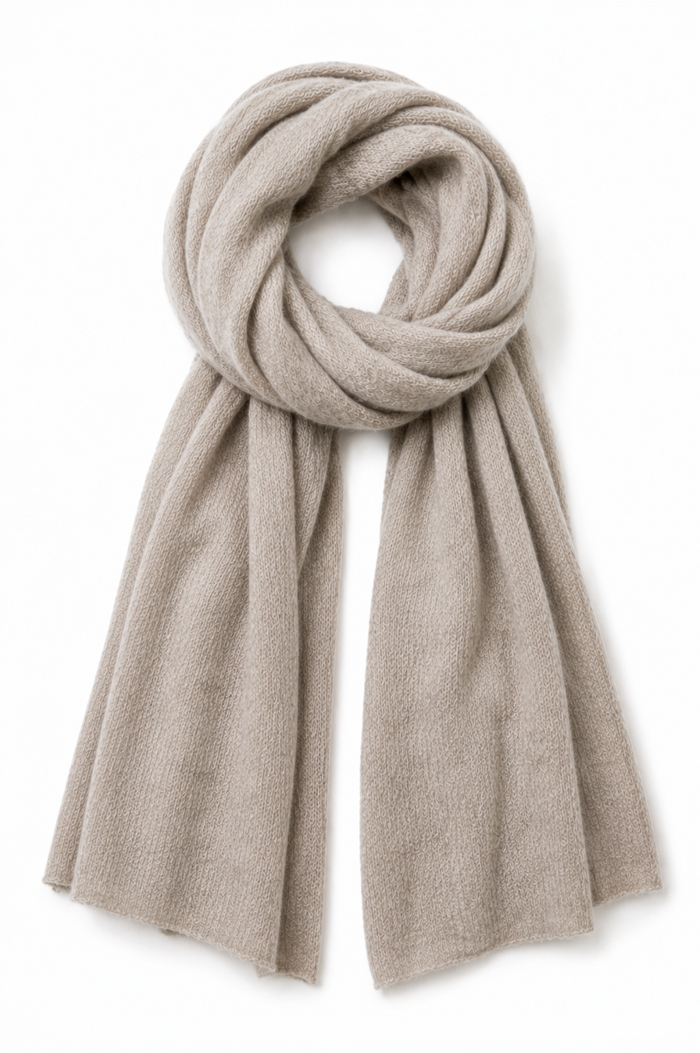 Botto Giuseppe Pin 1876 Cashmer Scarf in Oatmeal Heather
