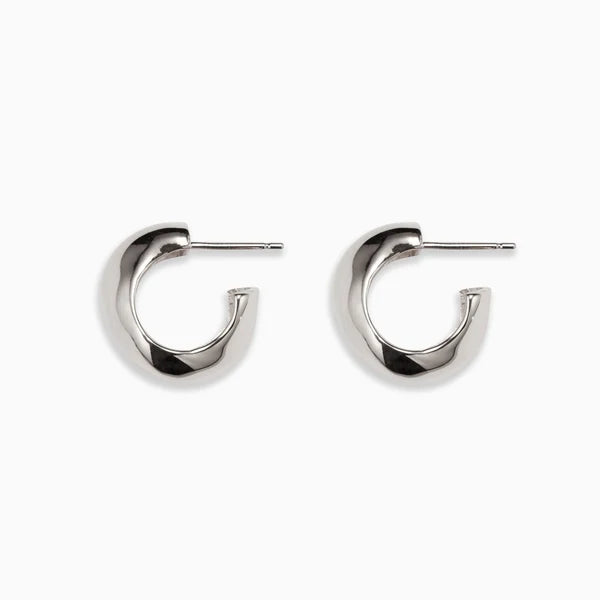 Small Celia Hoops in Sterling Silver