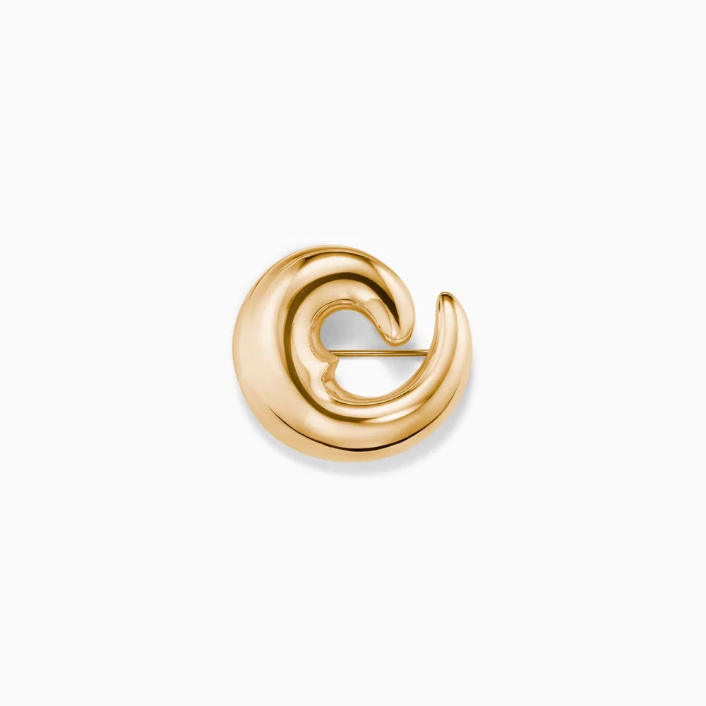 Nadia Brooch in Gold Vermeil