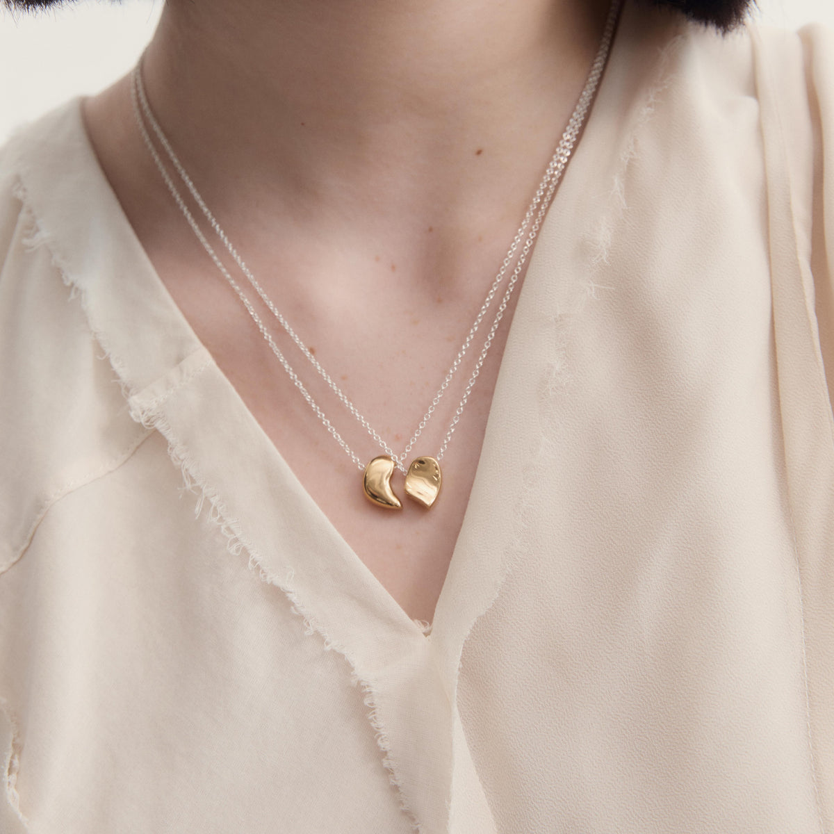 Sum of Parts II Pendant (RIGHT) in Gold Vermeil