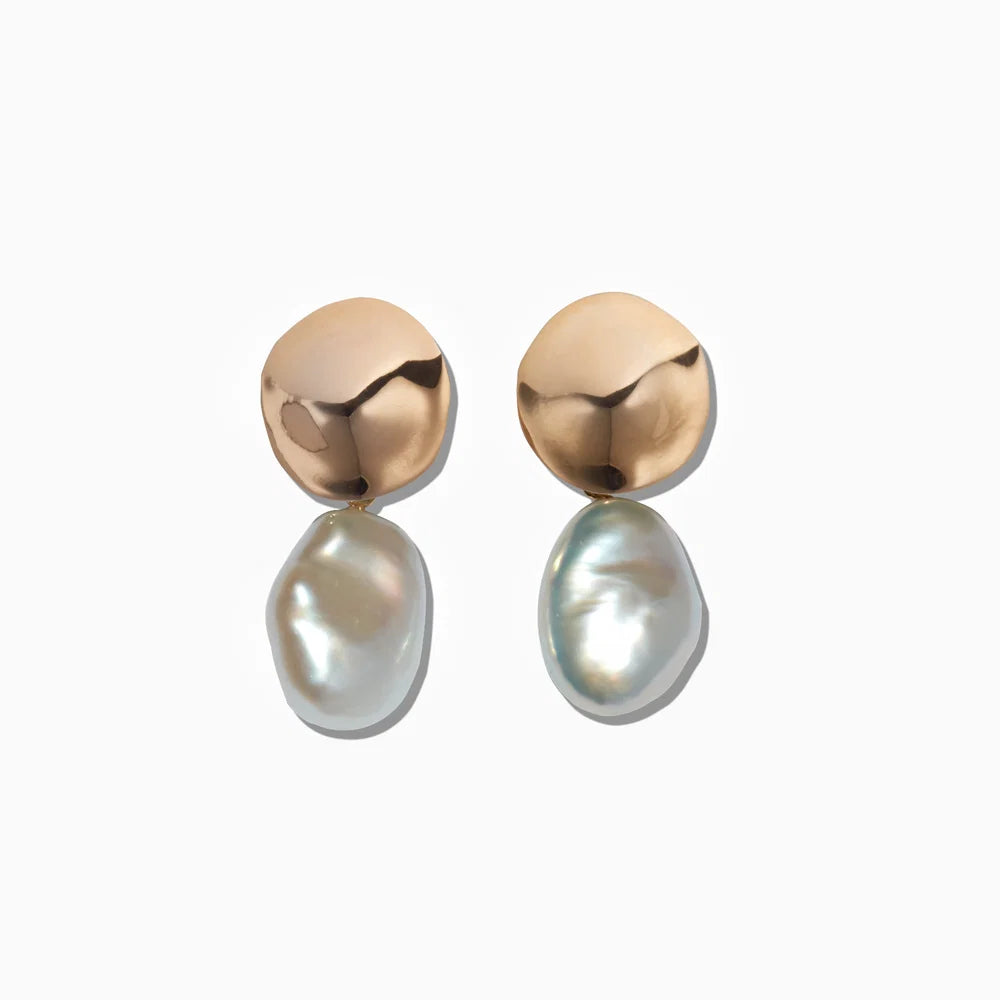 Small Elsa Earrings in Gold Vermiel - Pre-Order: Delivery Early November