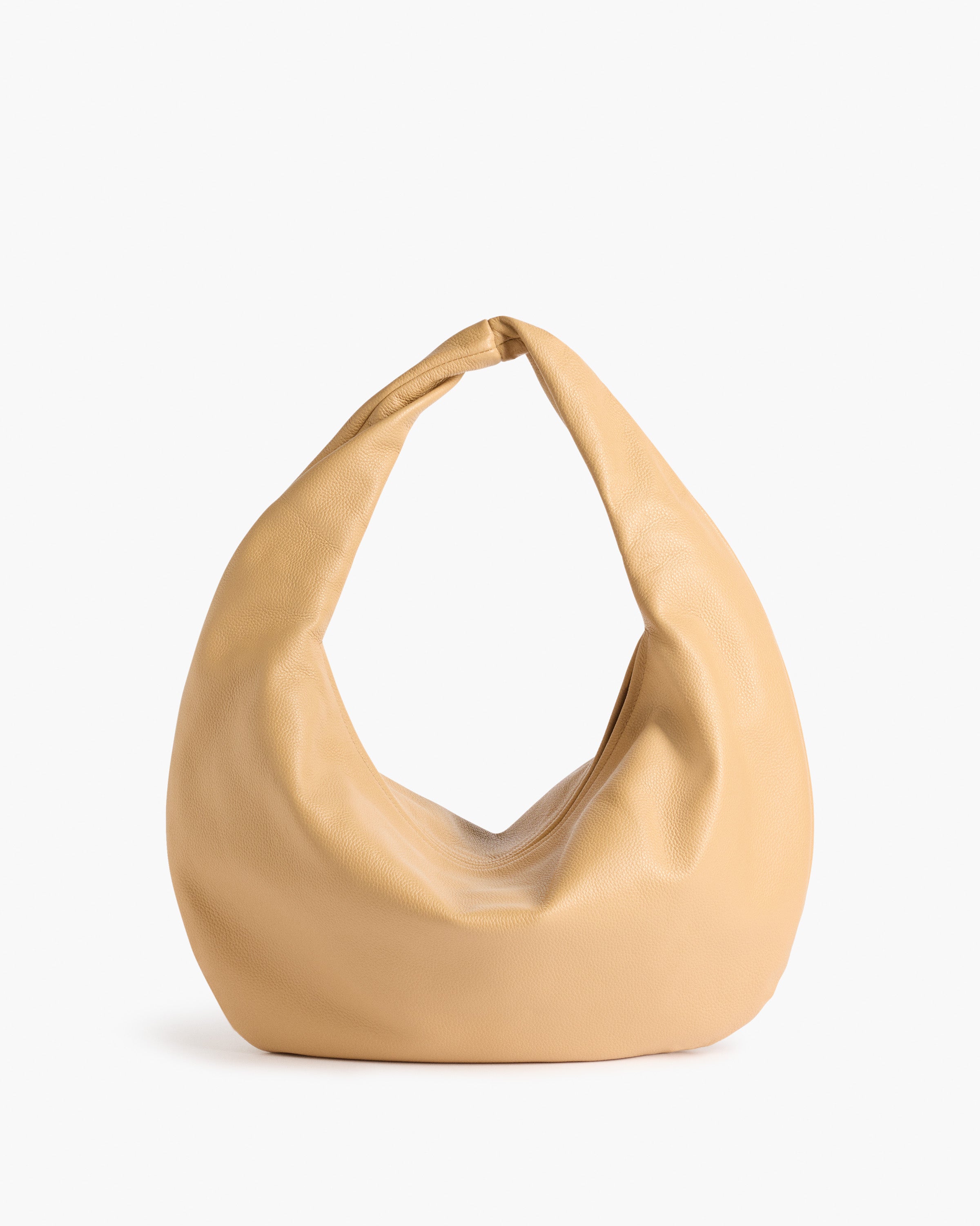 Alva Shoulder Bag in Sand Suede