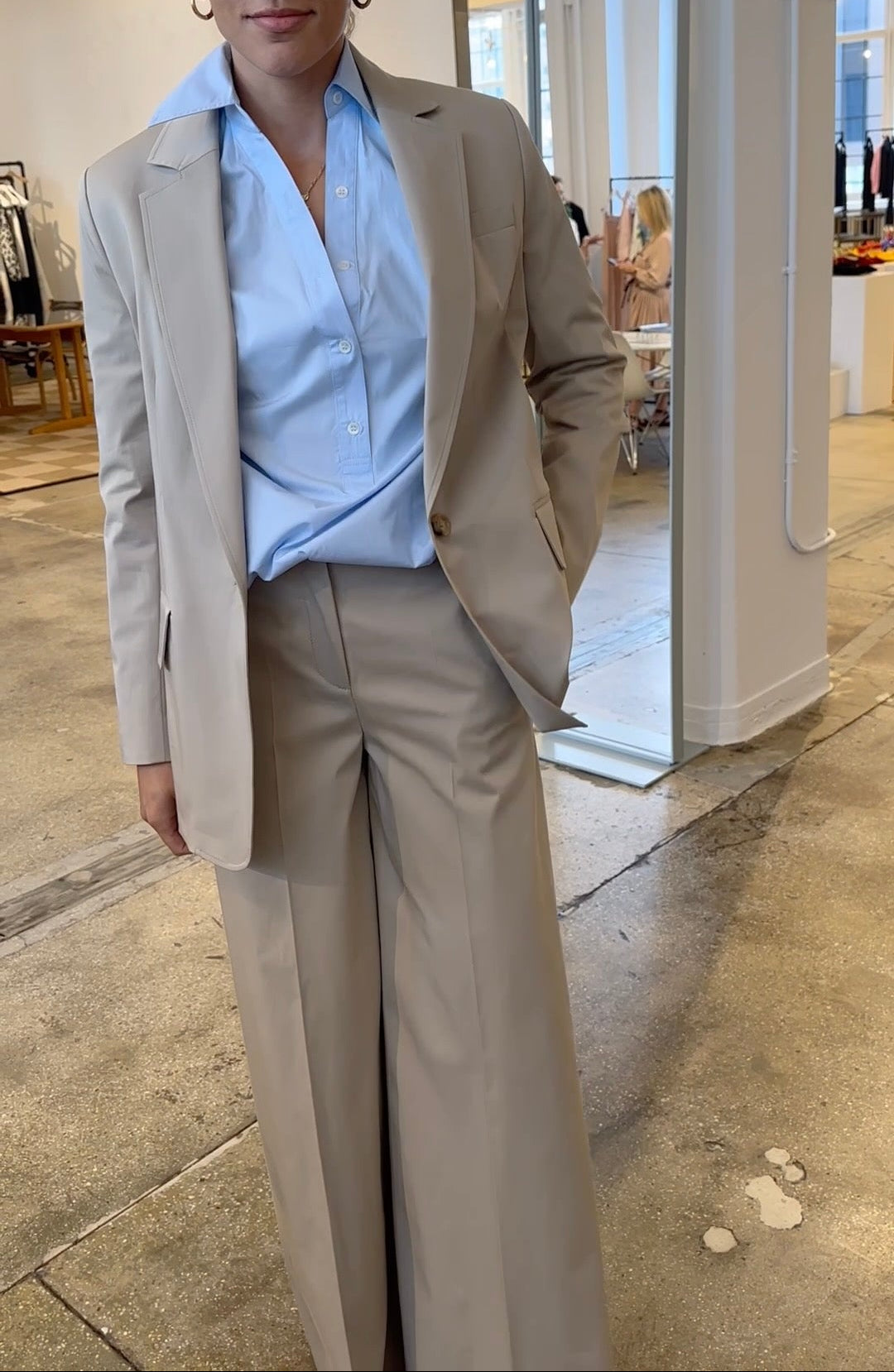 Katherine Blazer in Khaki