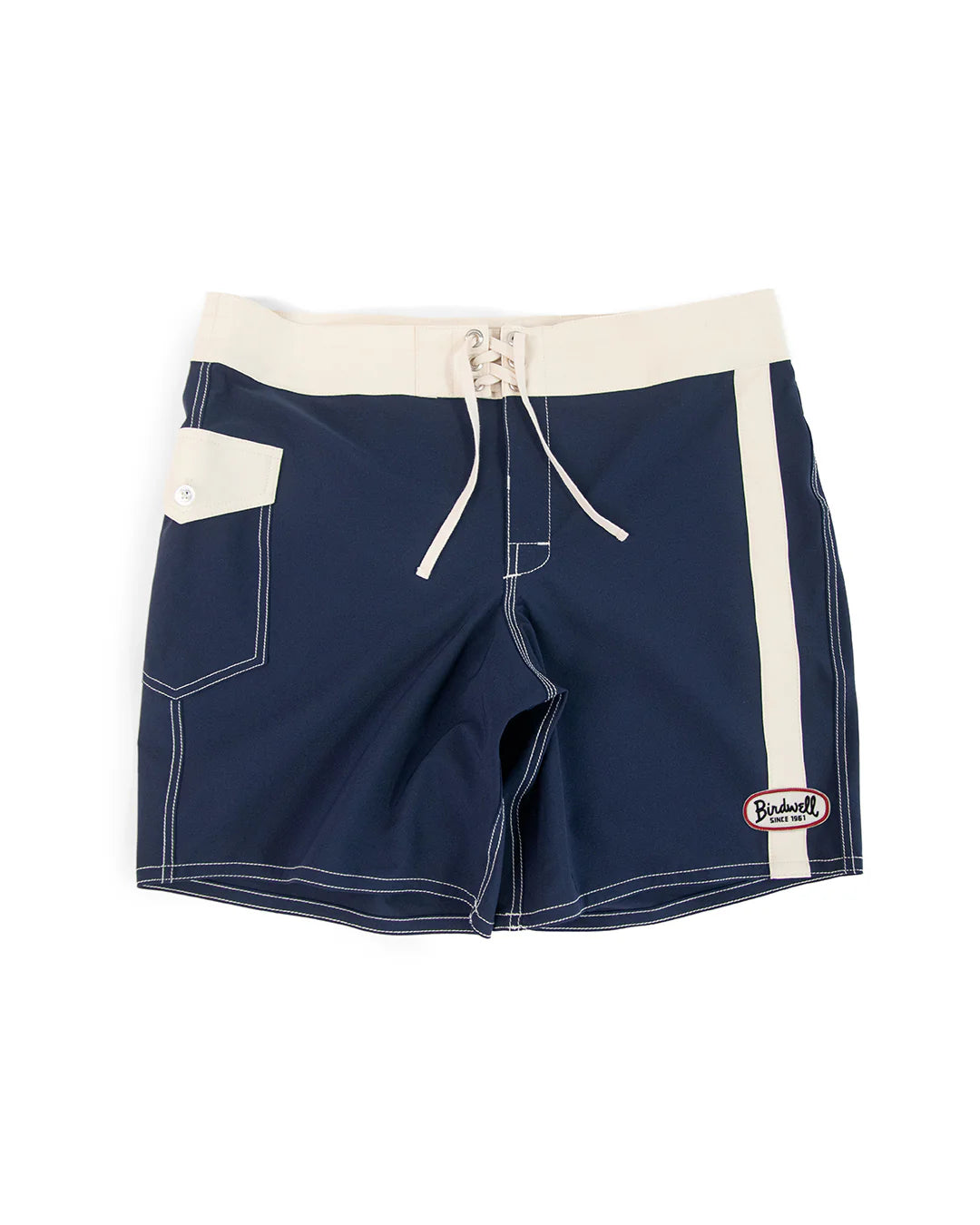 808 Mono Stripe Boardshorts in Navy/Bone