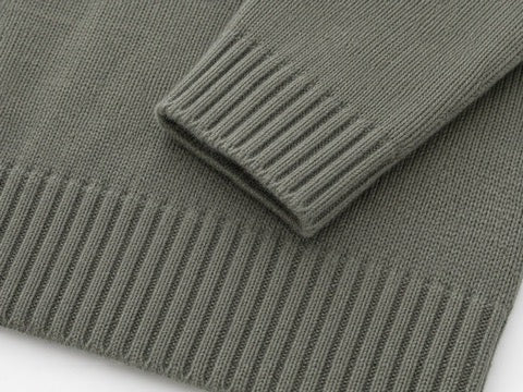 Mock Neck Sweater in Cedar Green