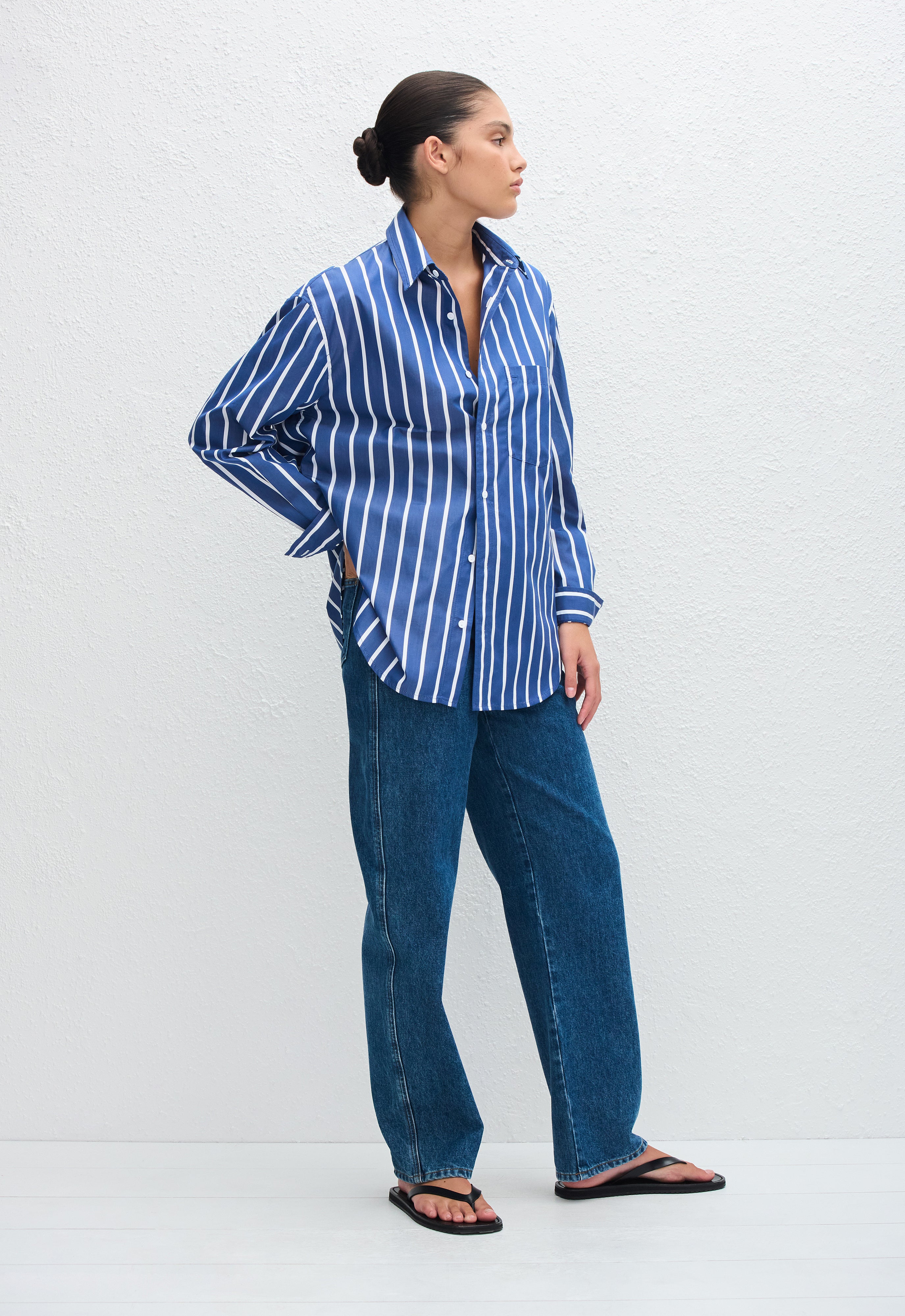 Classic Shirt in Marine Stripe