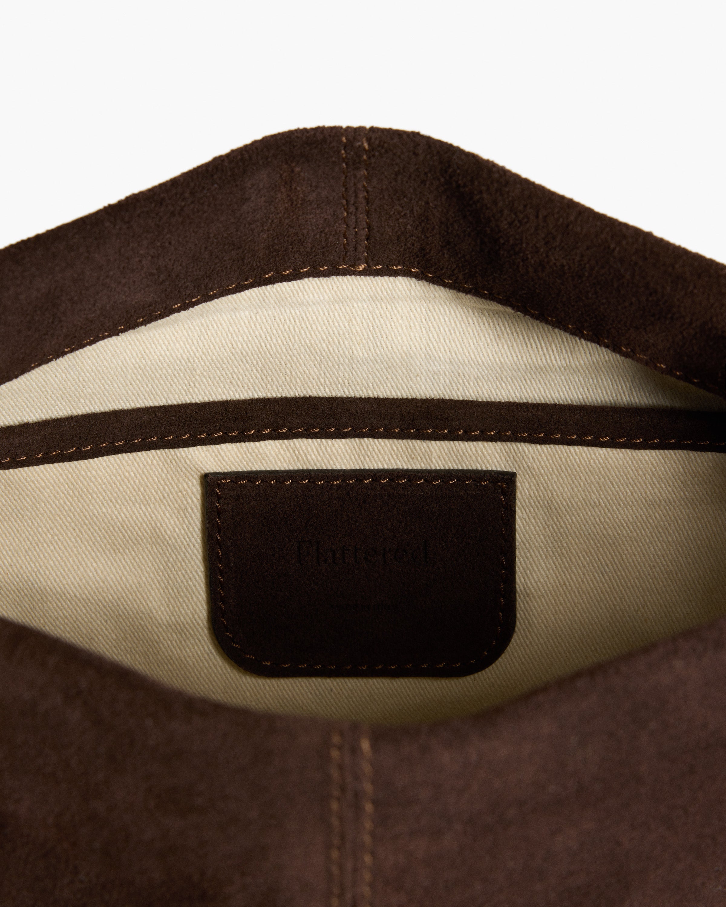 Clay Clutch in Chocolate Suede