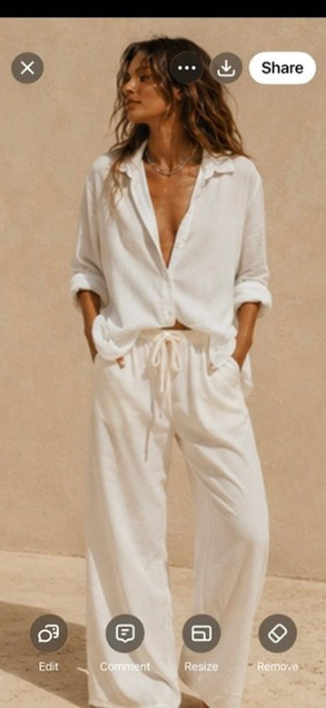 Aurora Pant in Cream