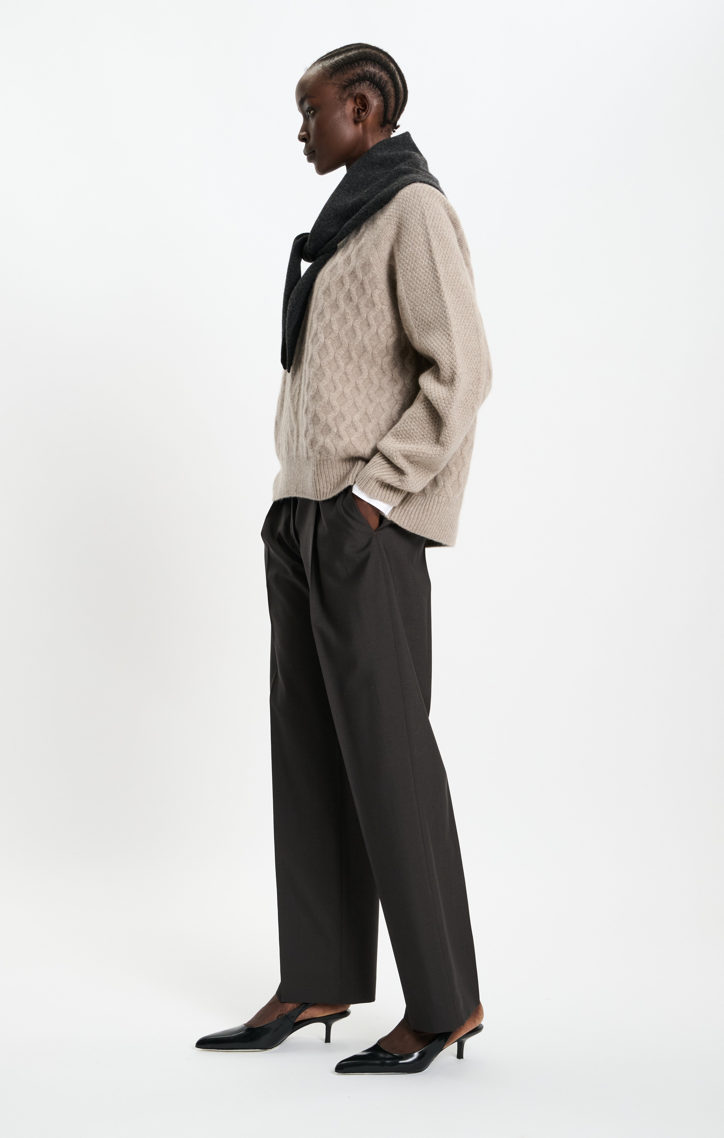 Deliah Sweater in Beige Melange